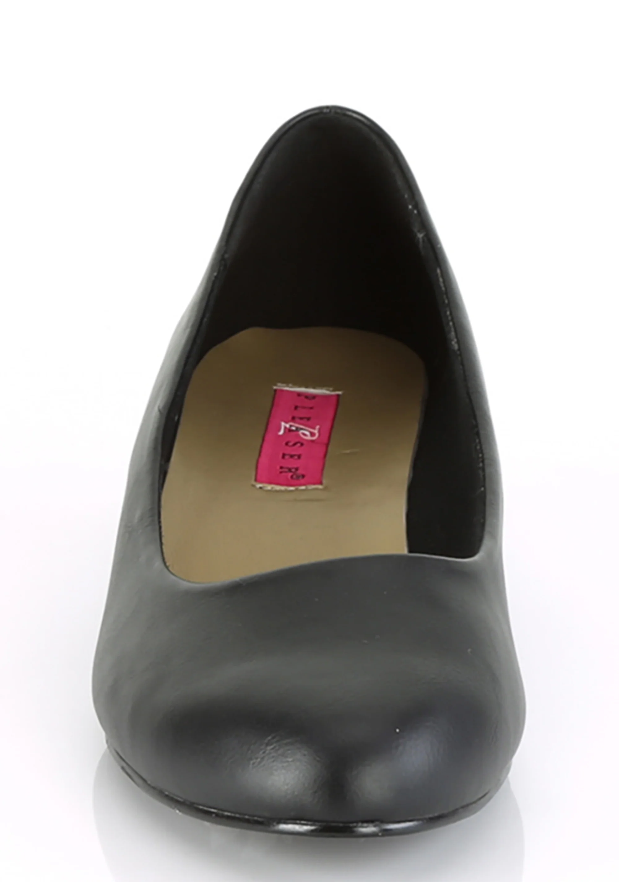 Gwen-01 Classic Pumps-Black PU - Image 3