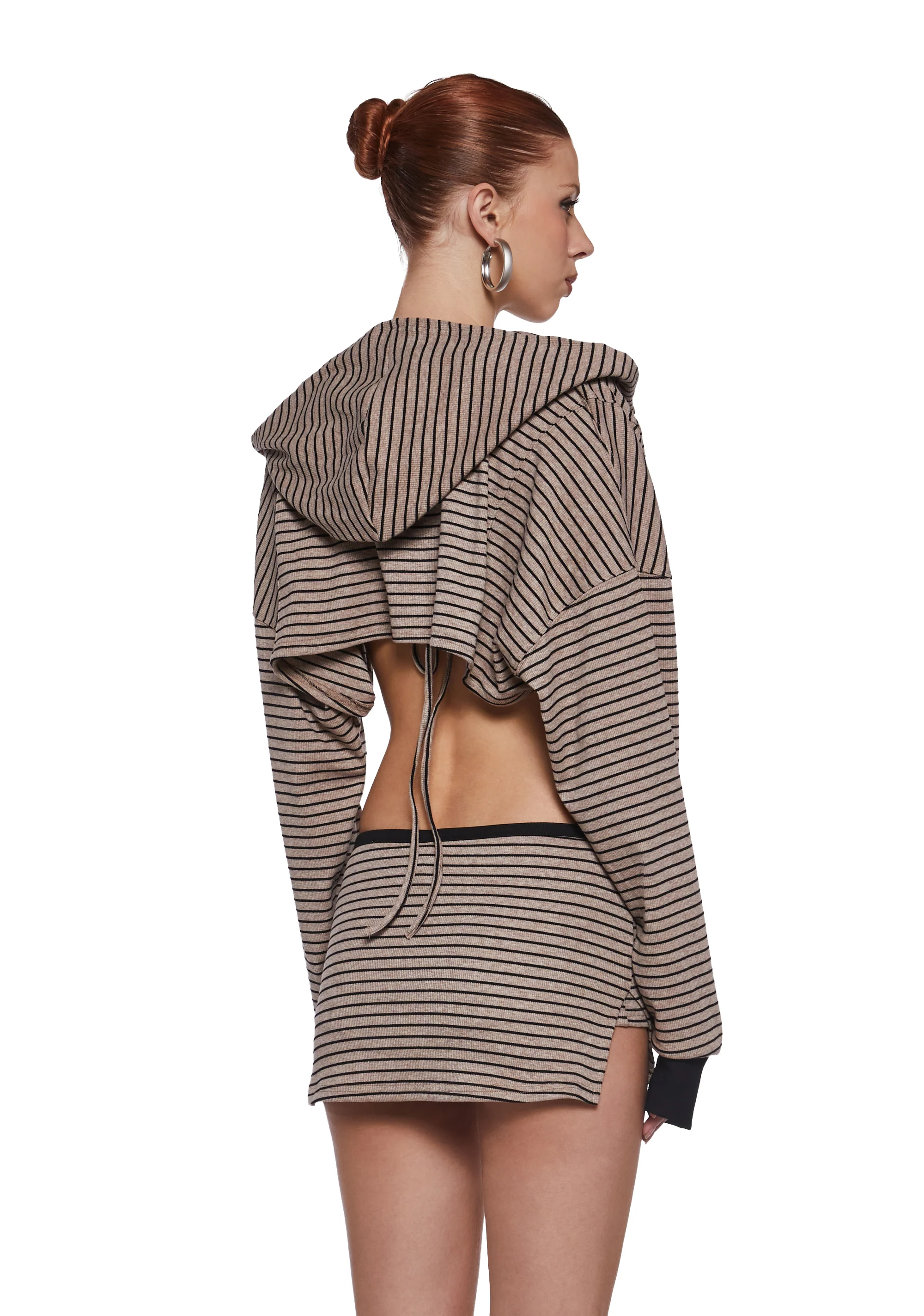 Ocean Front Walk Skirt Set - Brown - Image 4
