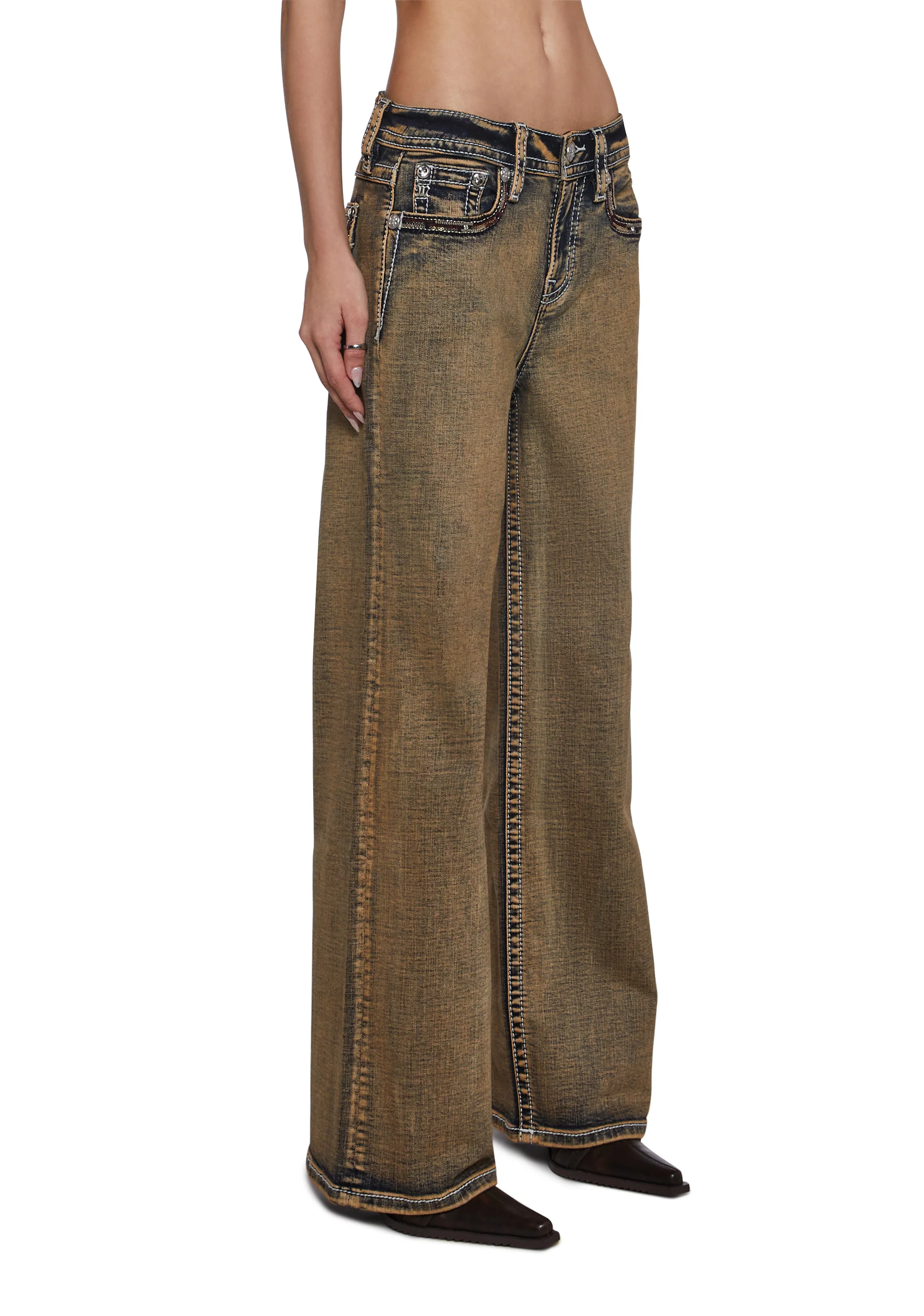 30" High Rise Wide Jeans - Image 3