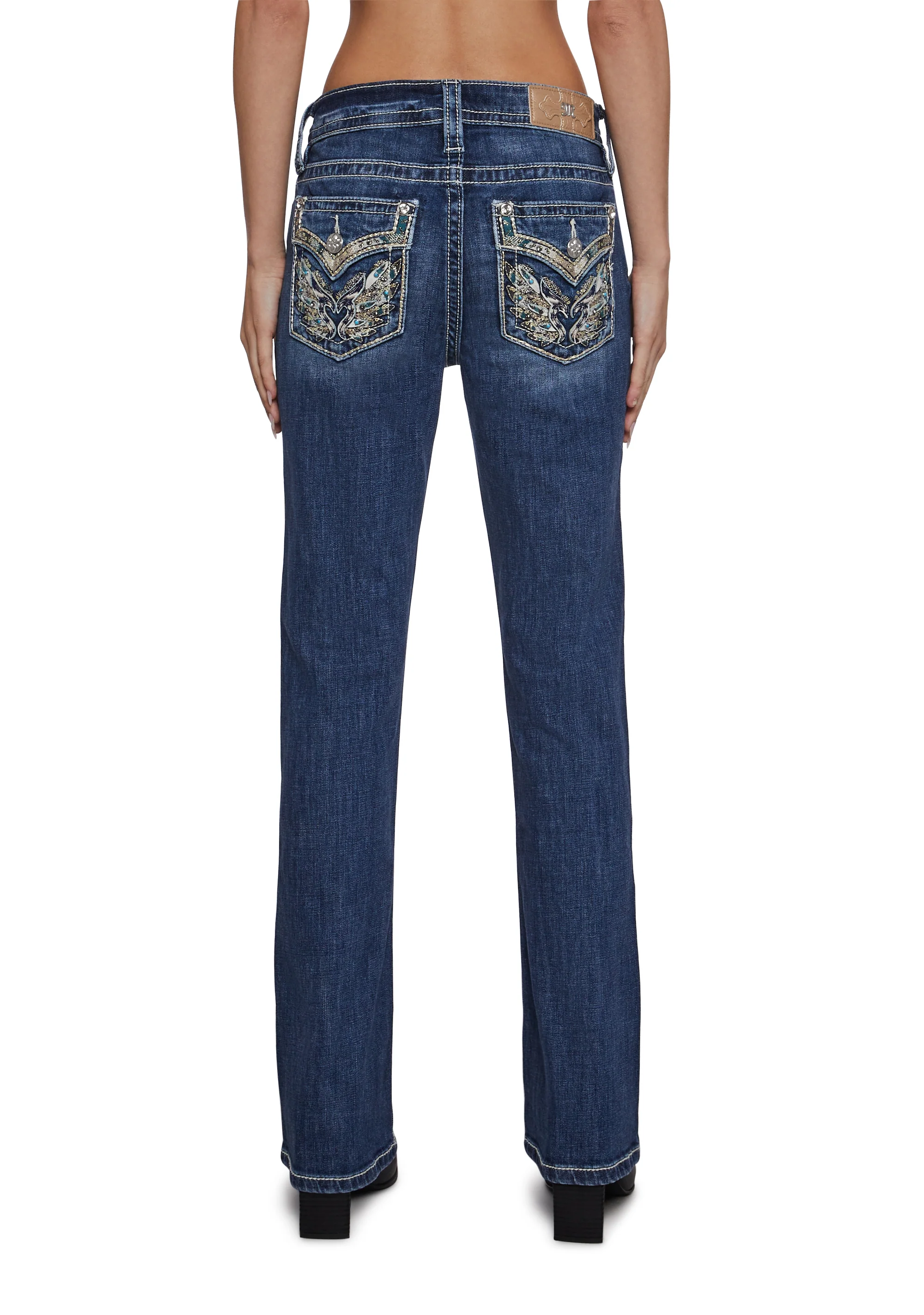 30" Mid Rise Denim Boot Jeans - Image 2