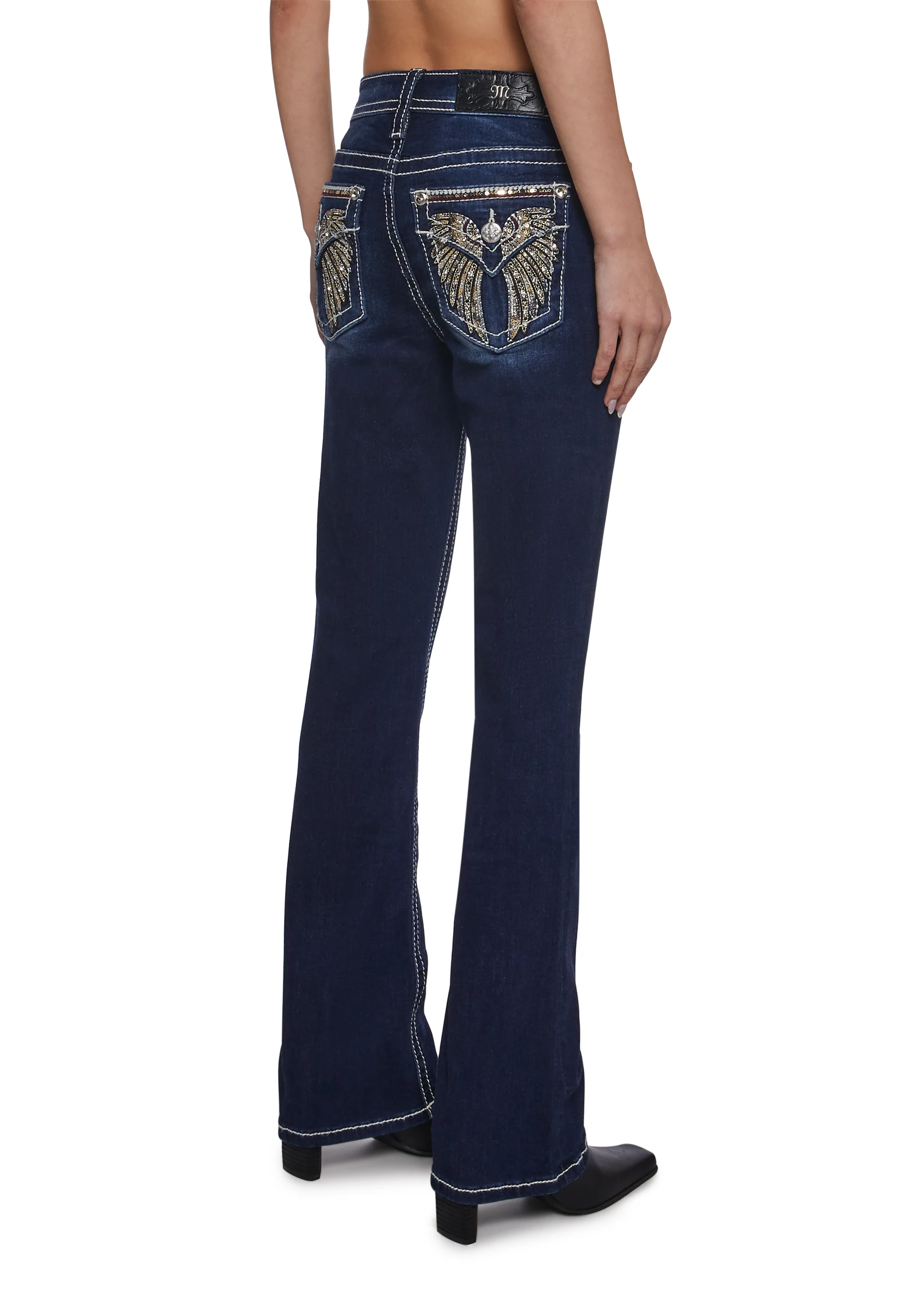 30" Mid Rise Boot Cut Jeans - Image 4