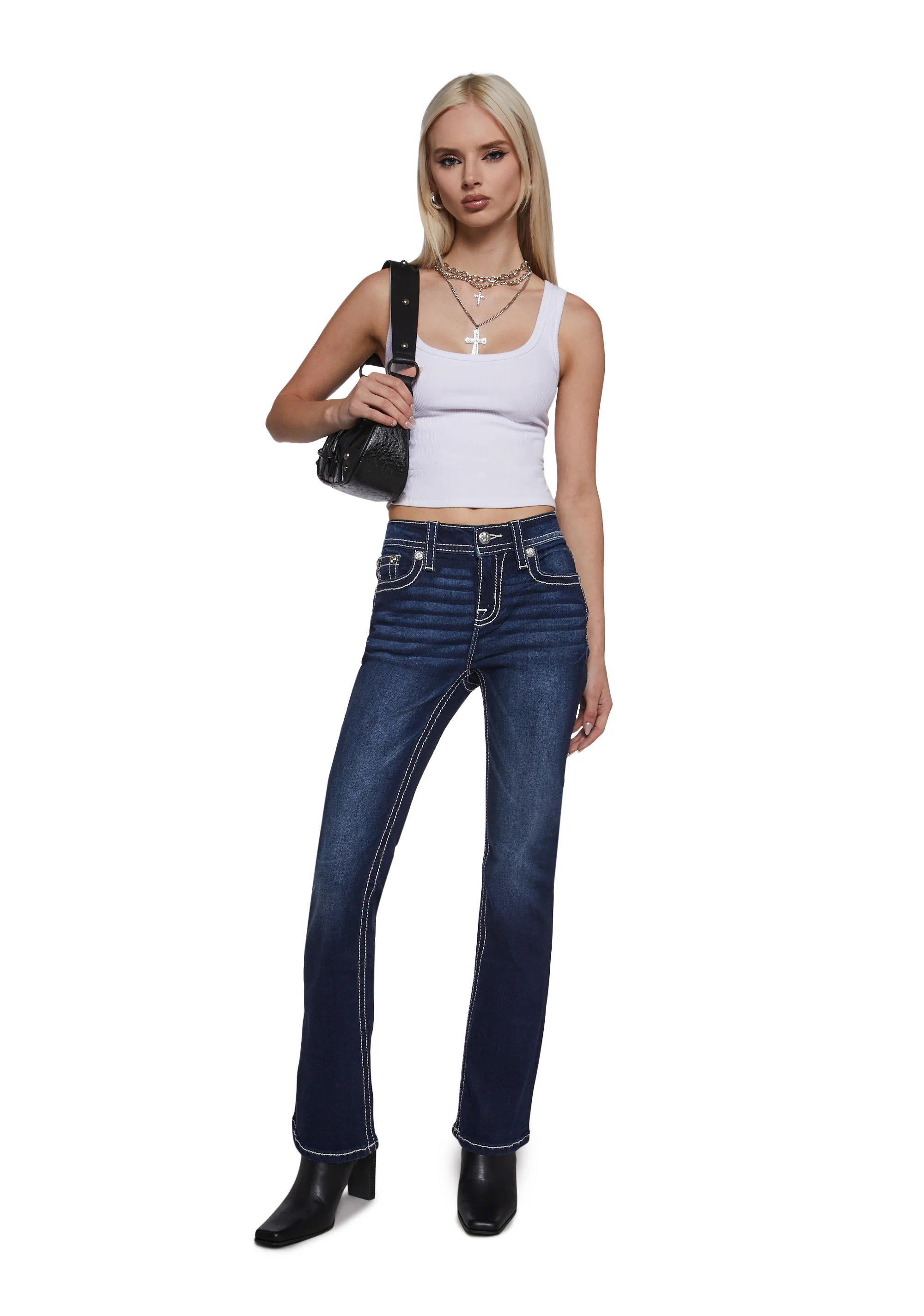 30" Mid Rise Boot Cut Jeans - Image 5