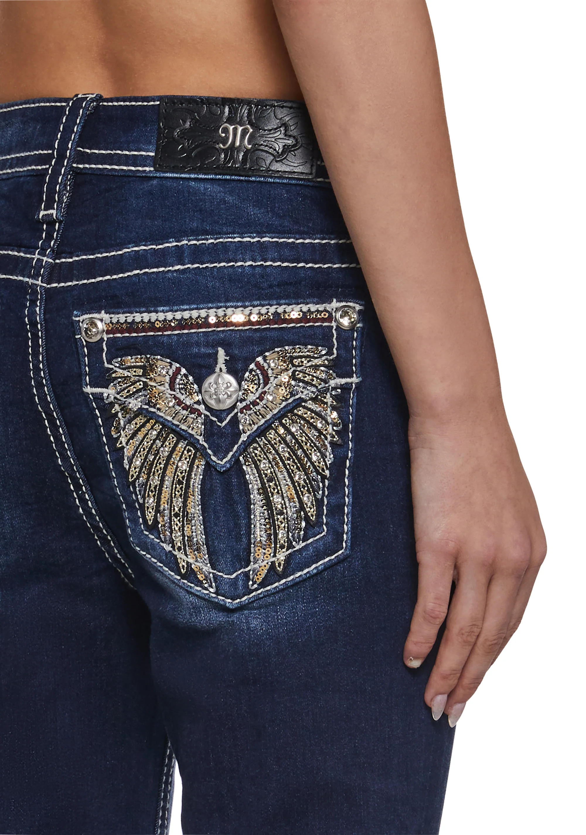 30" Mid Rise Boot Cut Jeans - Image 6