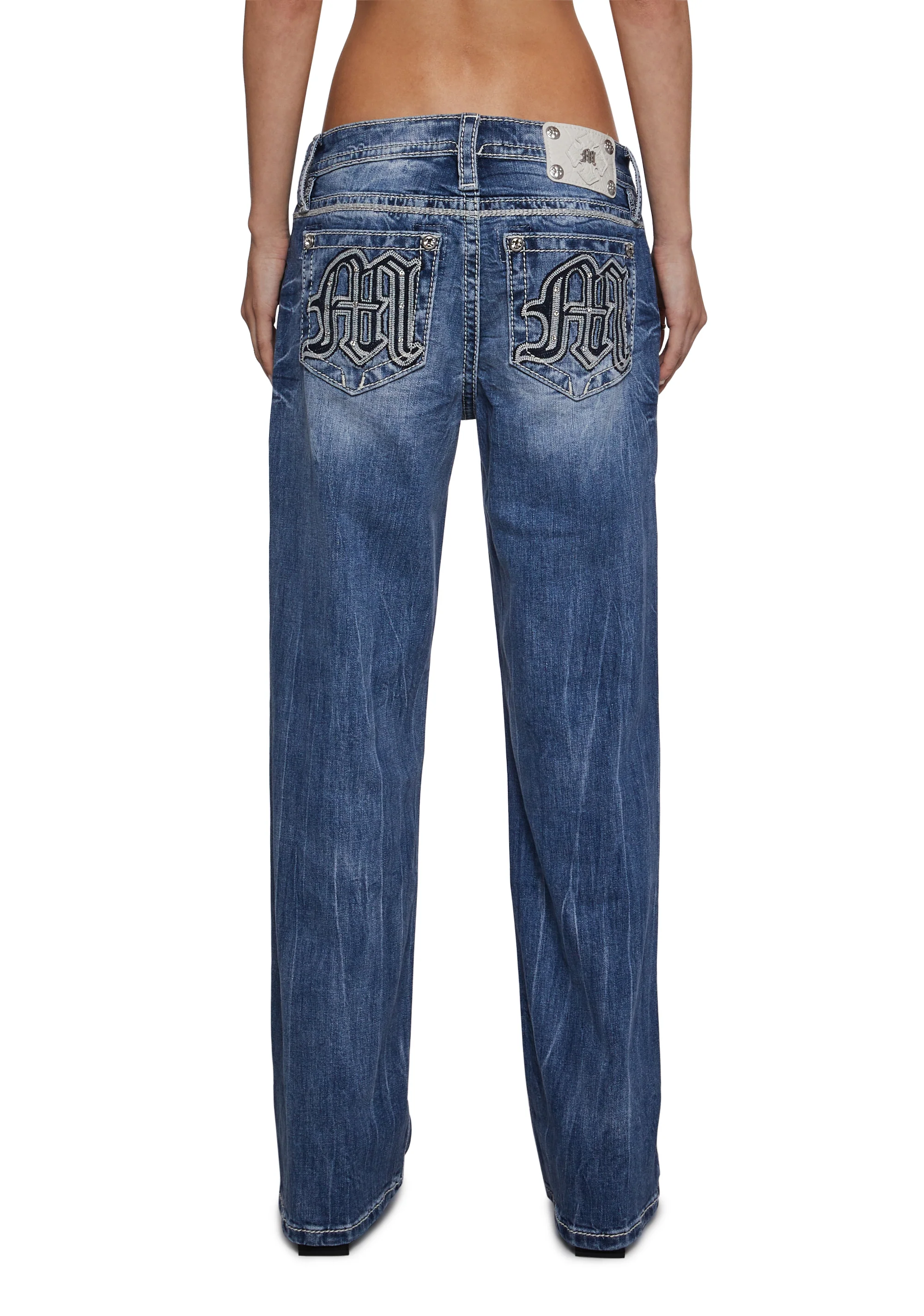 30" Mid Rise Slim Wide Jeans - Image 2