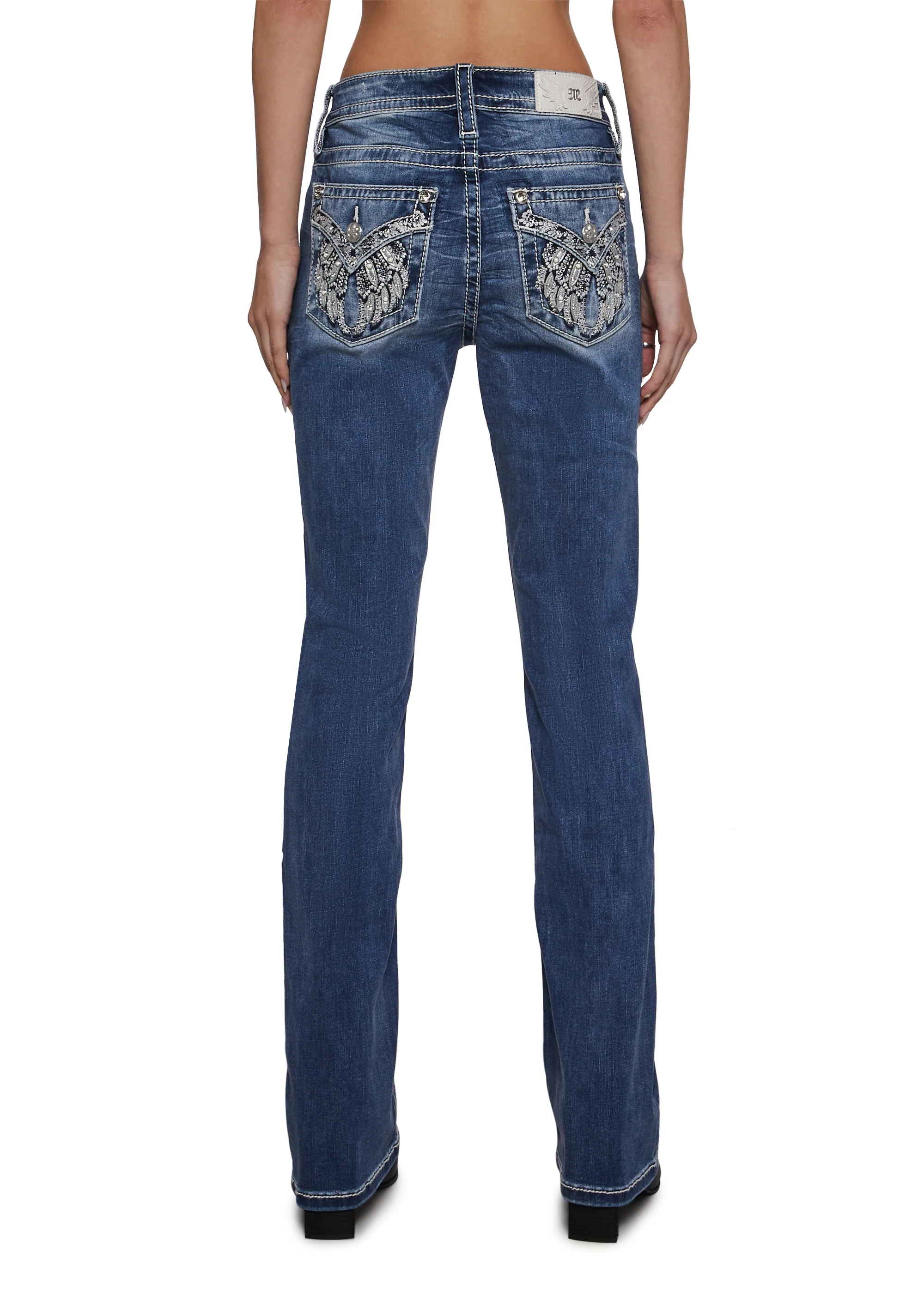 32" Mid Rise Boot Cut Jeans - Image 2