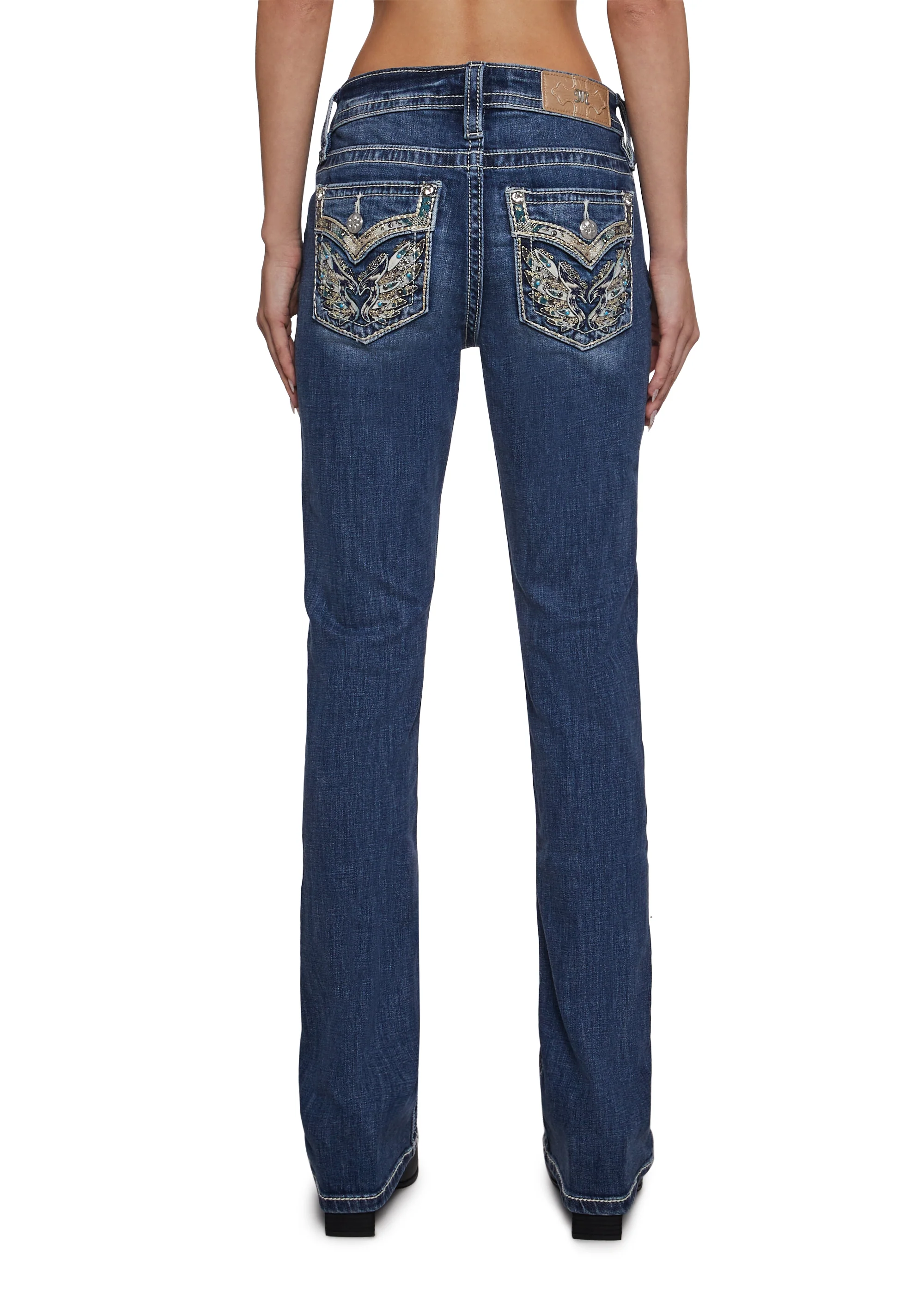 32" Mid Rise Boot Denim Jeans - Image 2