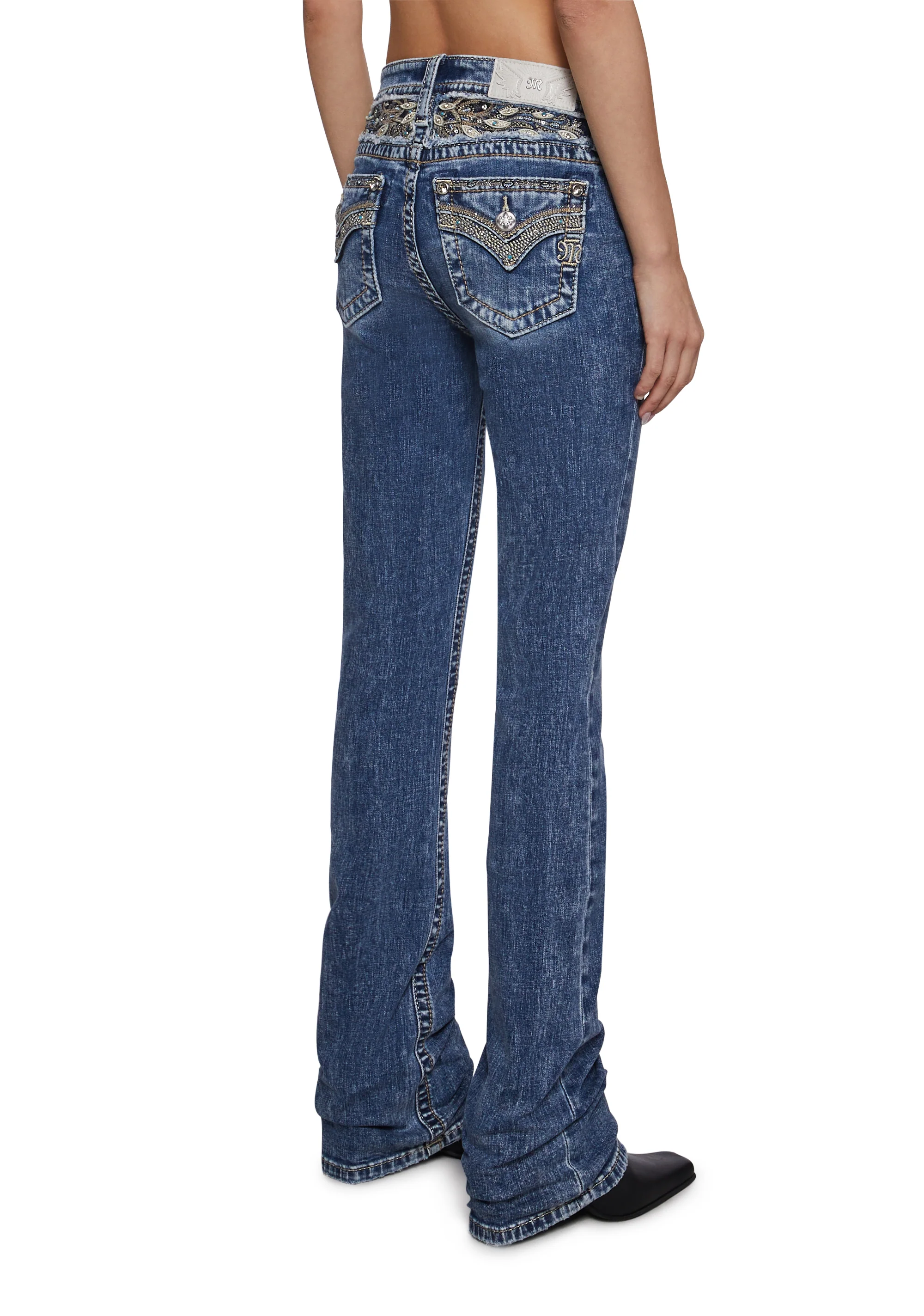 34" Mid Rise Denim Jeans - Image 4