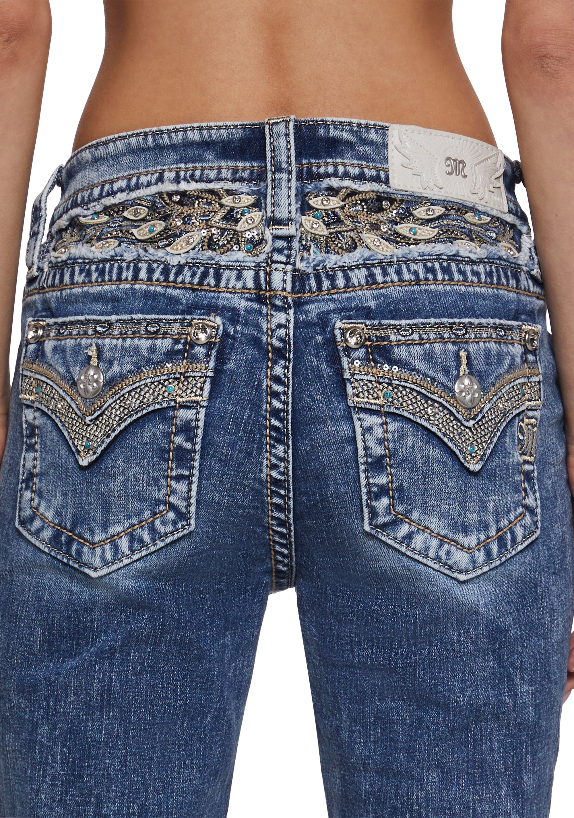 34" Mid Rise Denim Jeans - Image 6