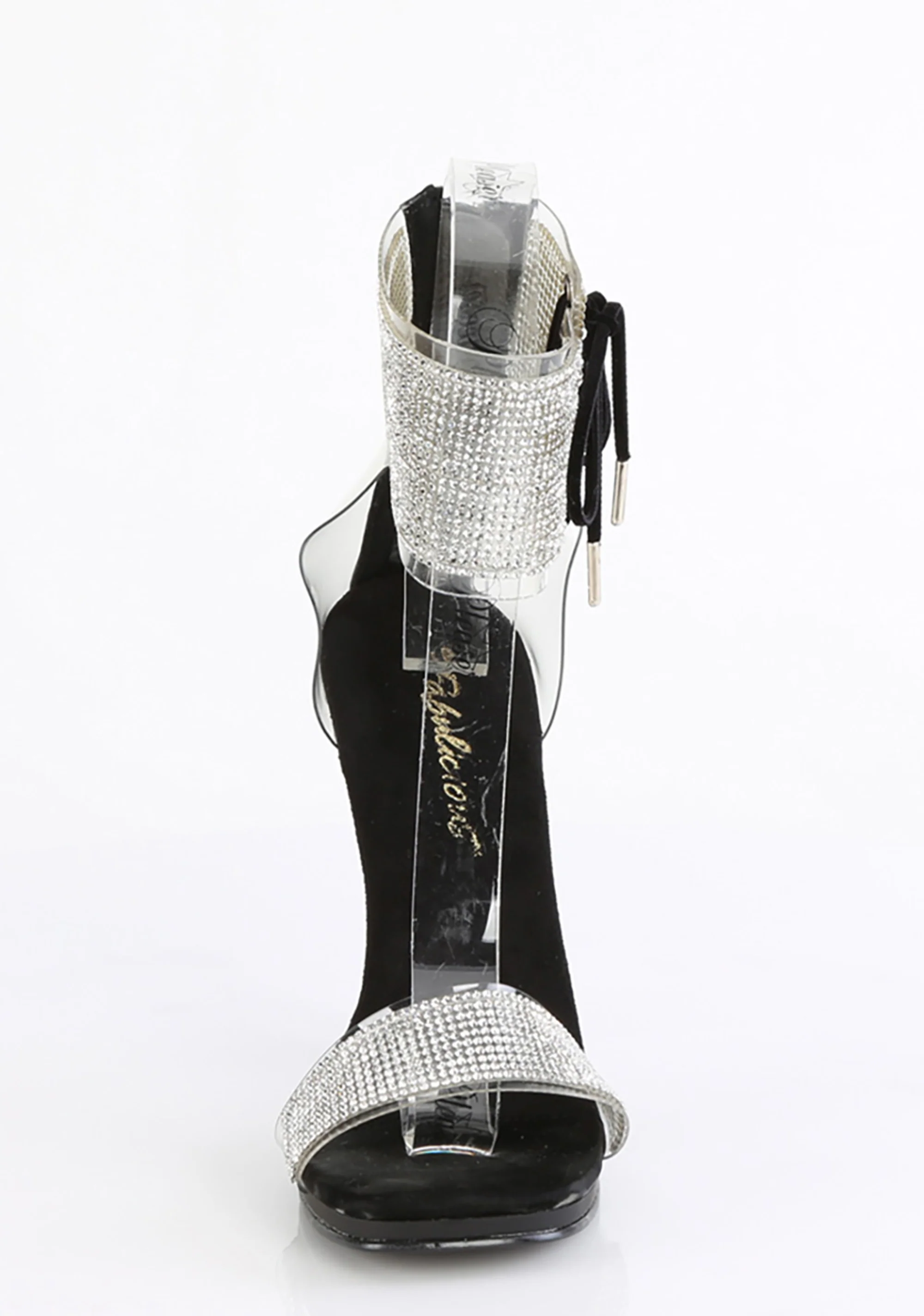 Chic-47 Platform Rhinestone Sandals-Black - Image 3