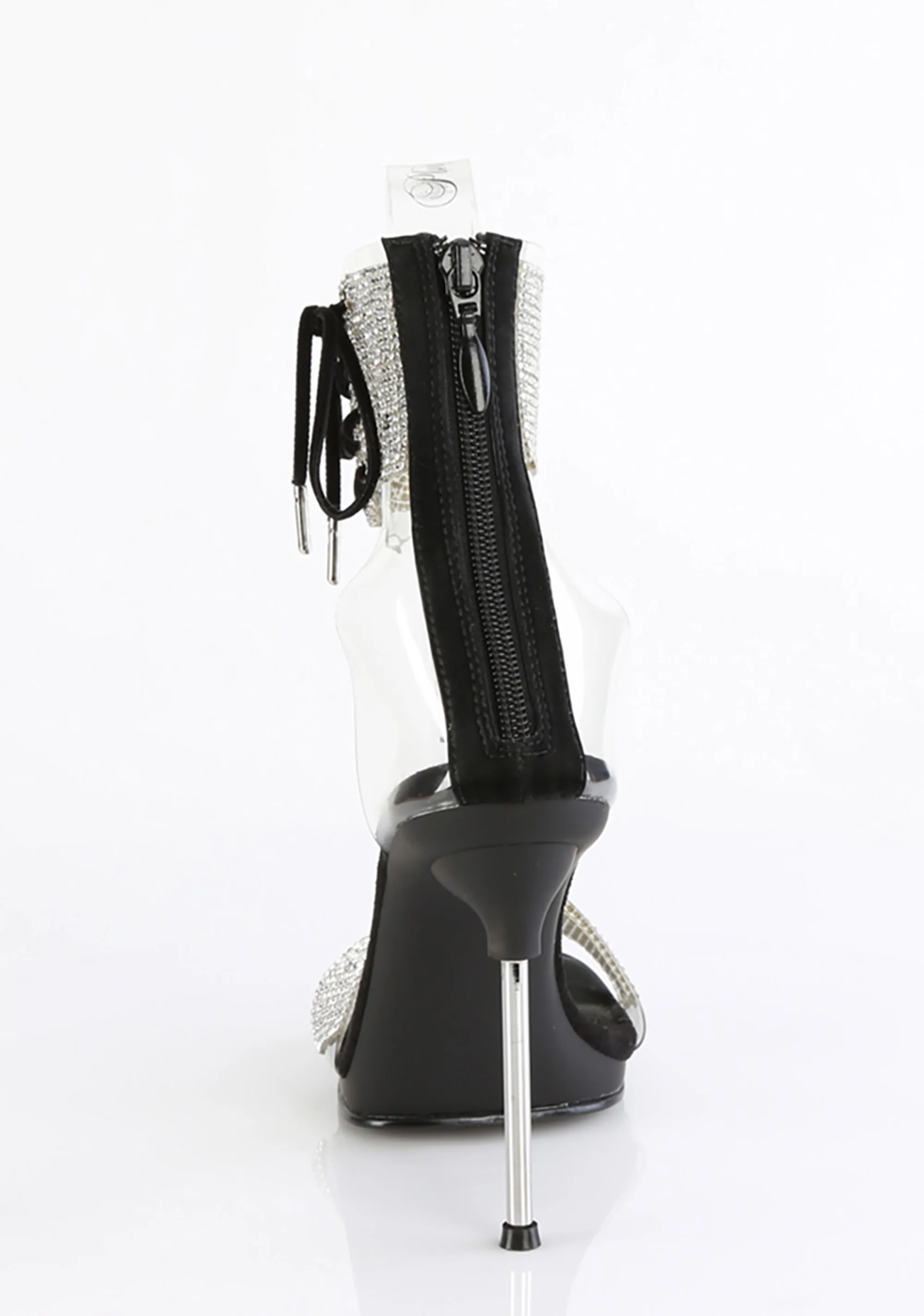 Chic-47 Platform Rhinestone Sandals-Black - Image 4