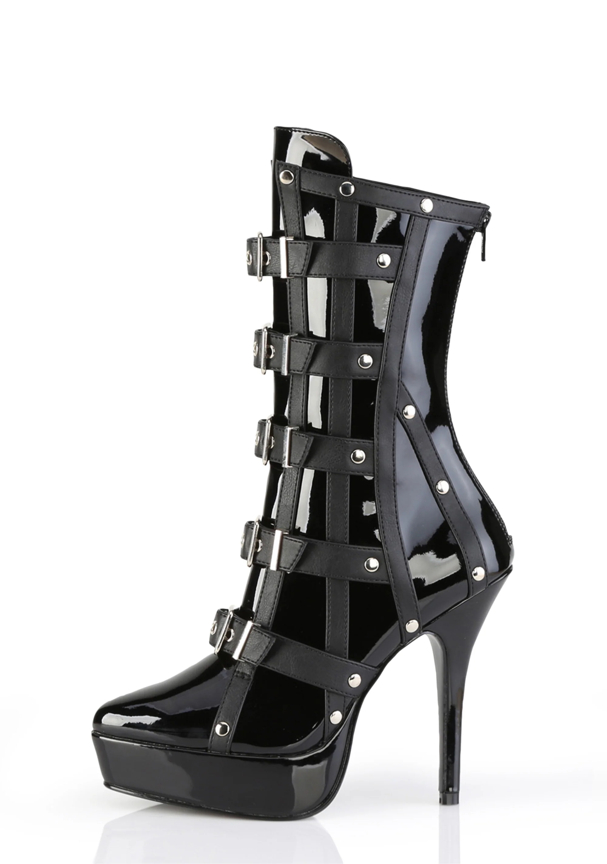 Indulge-1038 Platform Ankle Boots-Black - Image 2