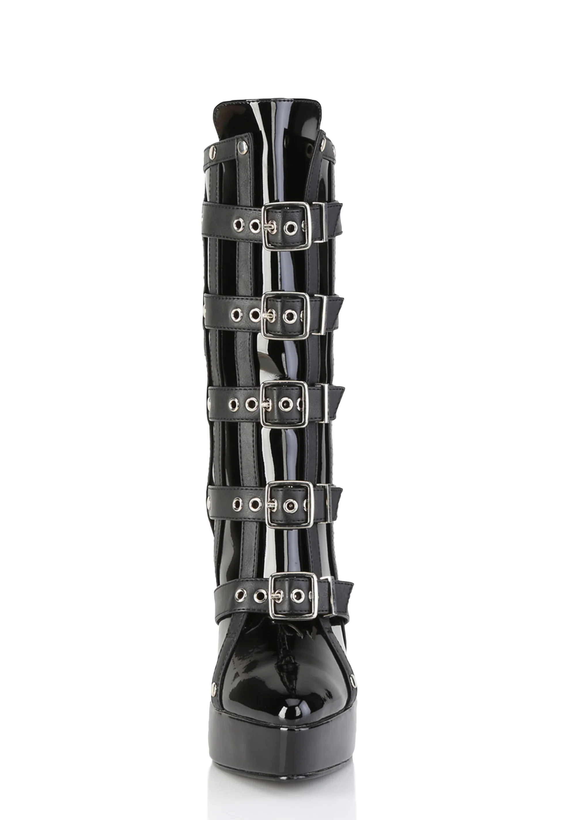 Indulge-1038 Platform Ankle Boots-Black - Image 3