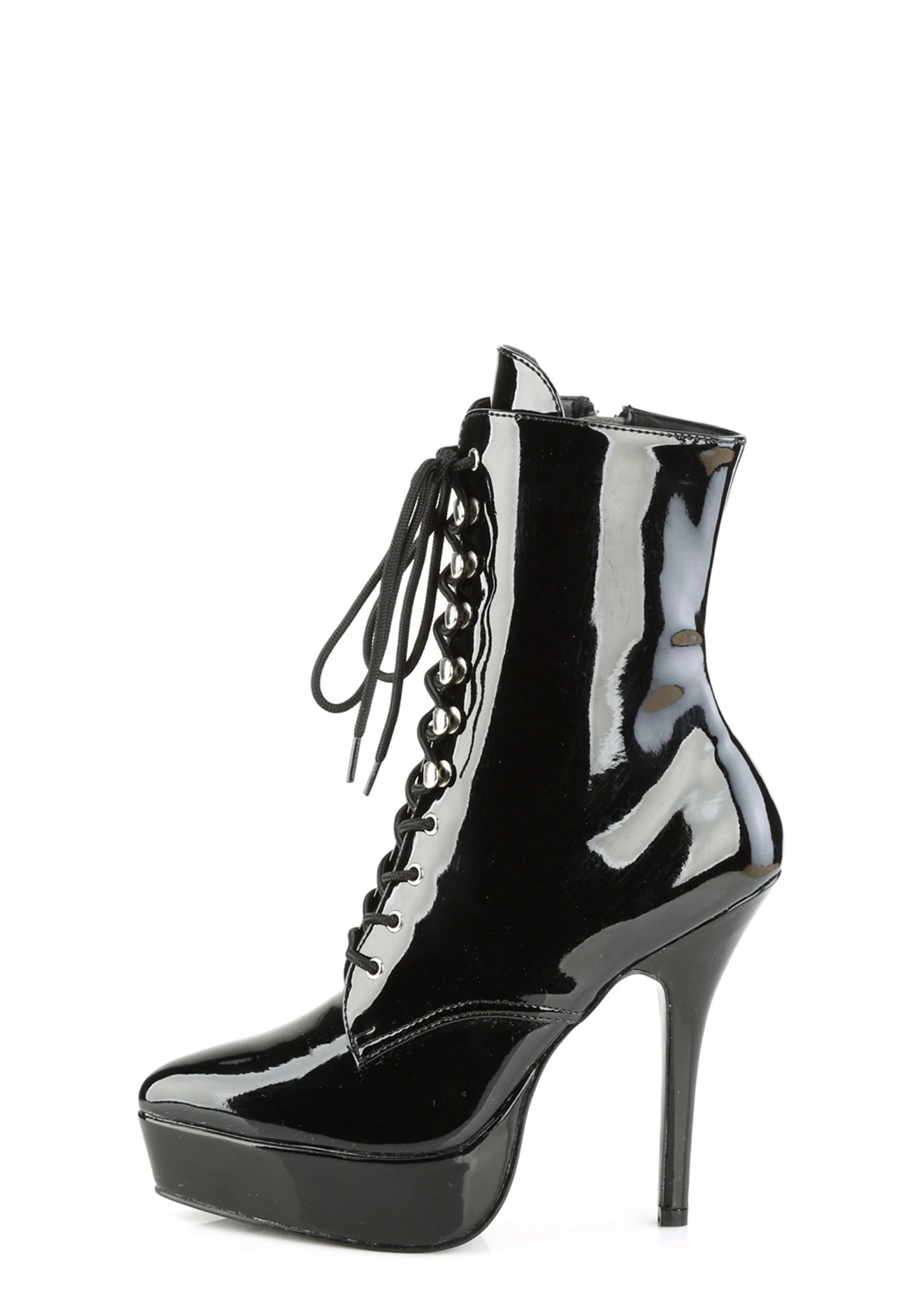 Indulge-1020 Platform Ankle Boots-Black - Image 2
