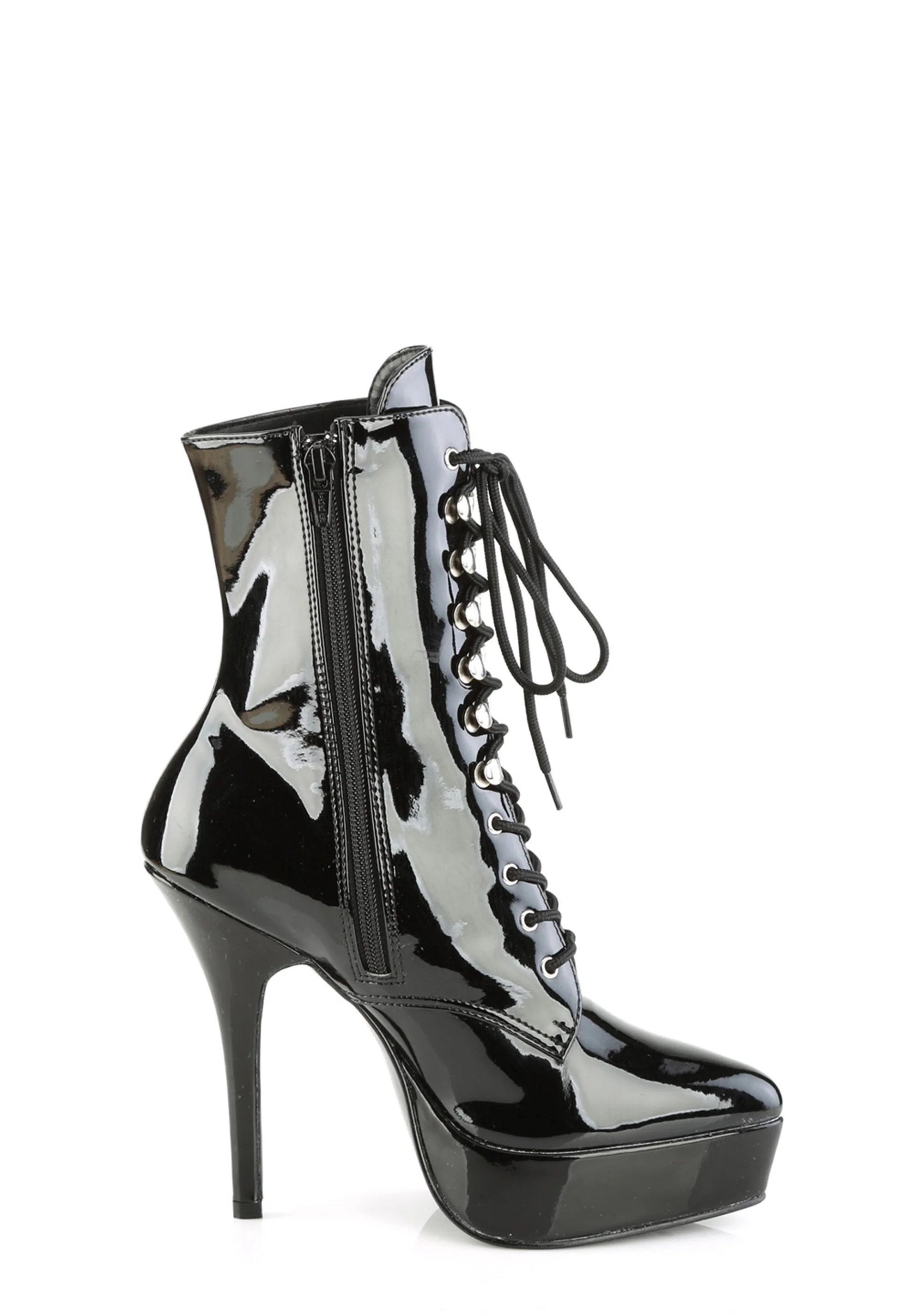 Indulge-1020 Platform Ankle Boots-Black - Image 5