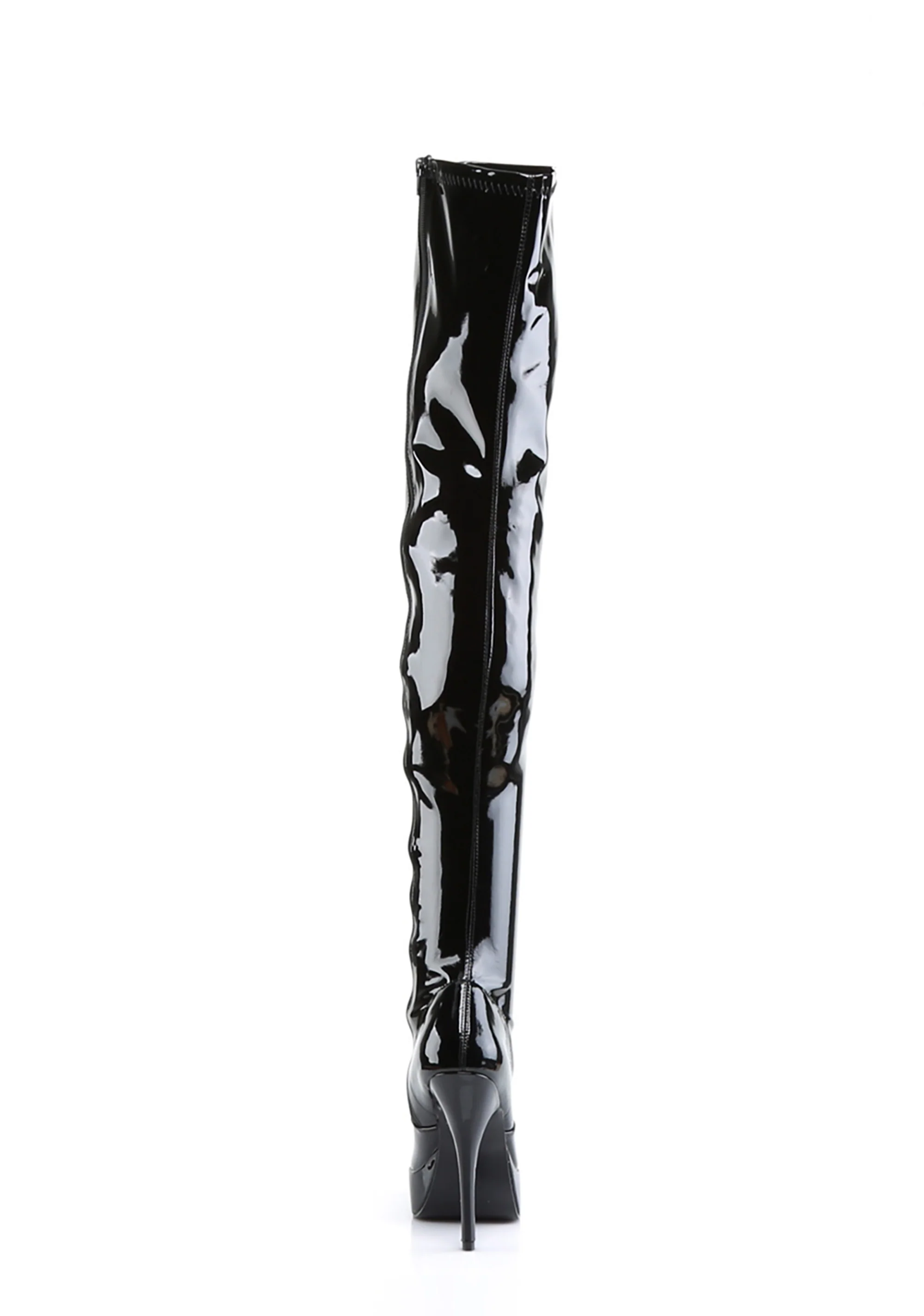 Indulge-3000 Platform Thigh High Boots-Black - Image 3