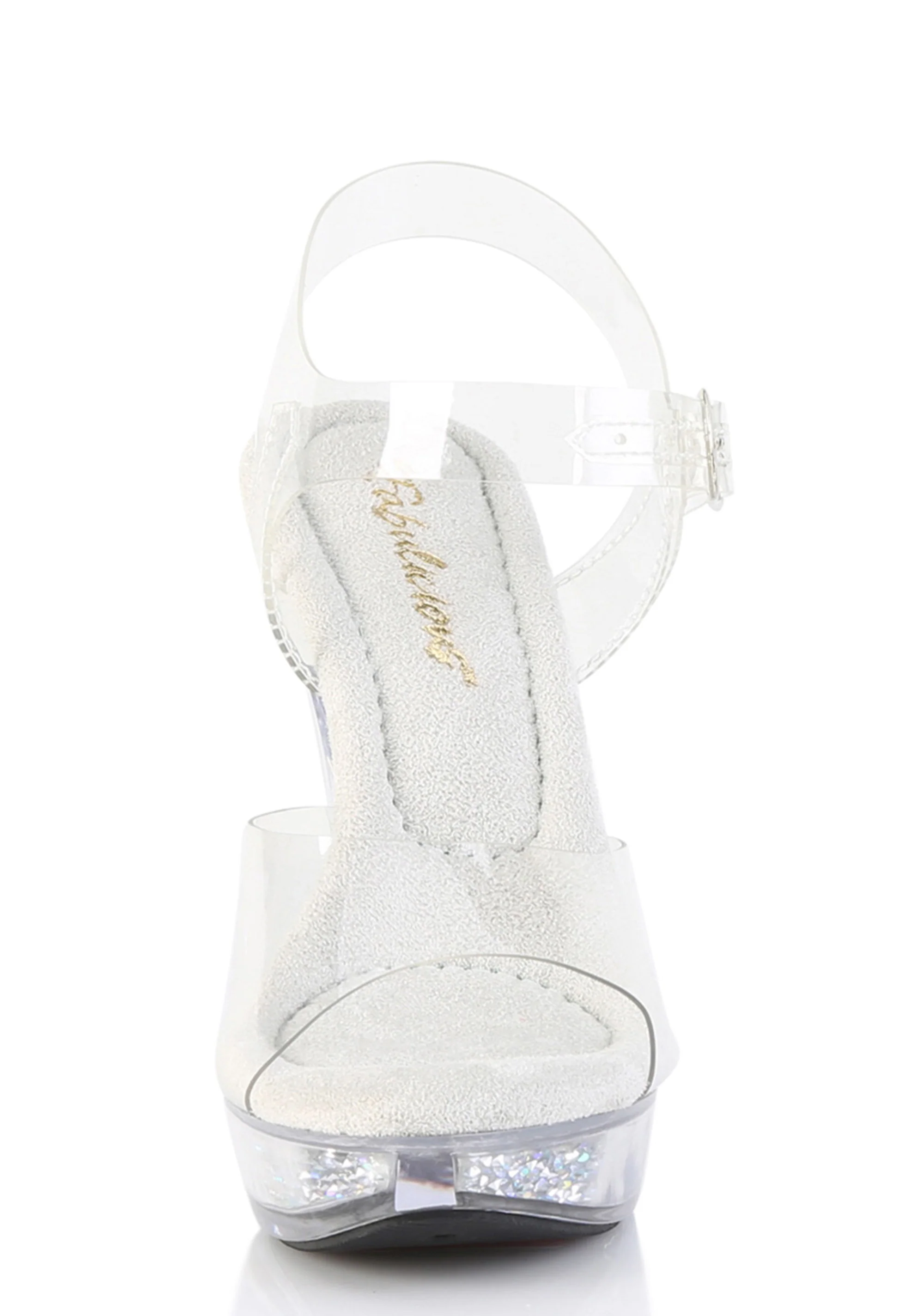 Cocktail-508 Platform Ankle Strap Sandals-Clear - Image 3