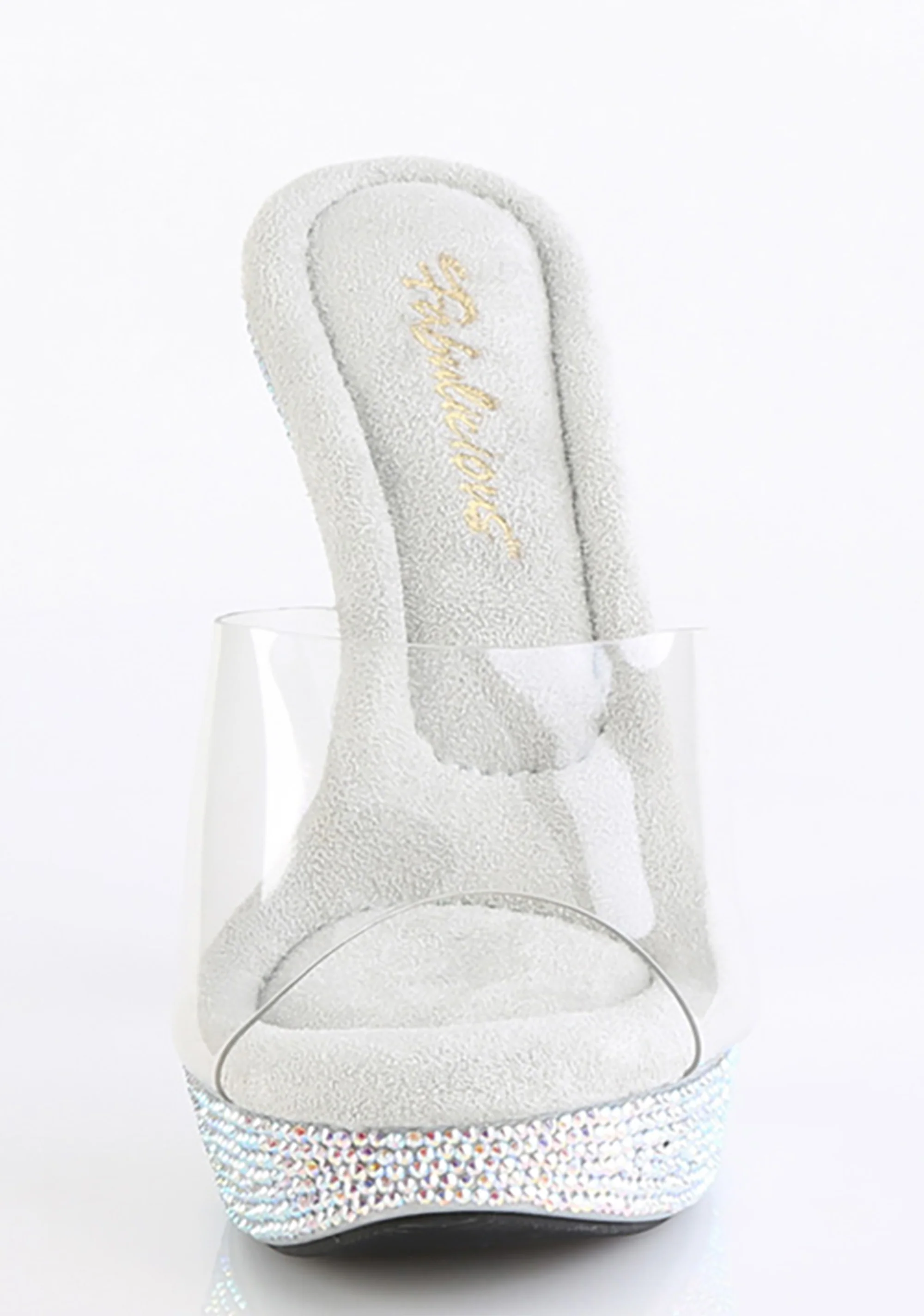 Cocktail-501 Platform Rhinestone Slides-Silver - Image 3