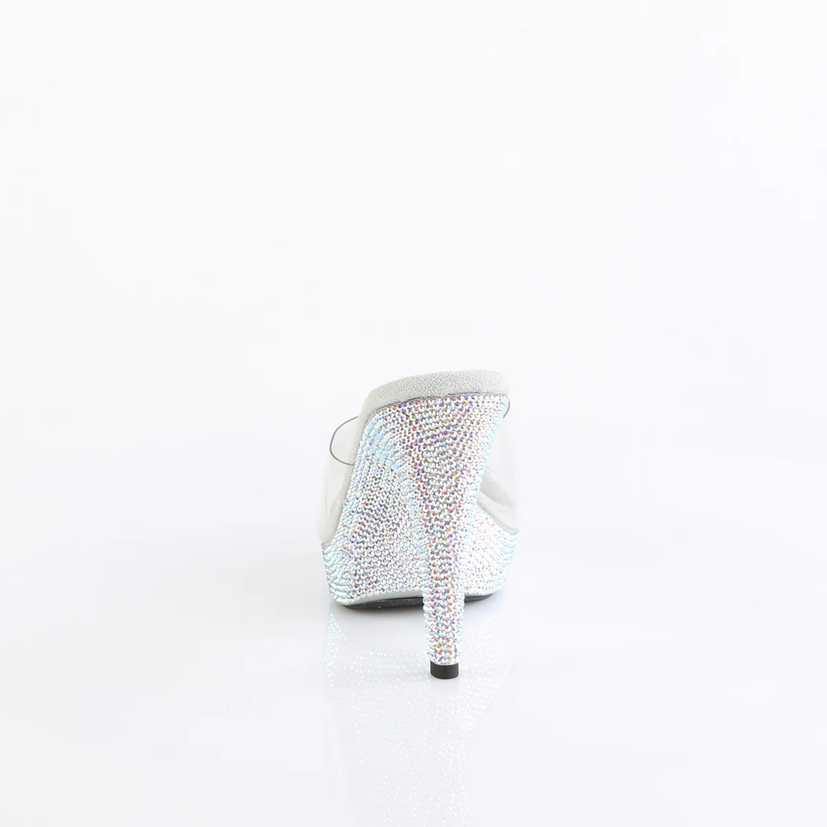 Cocktail-501 Platform Rhinestone Slides-Silver - Image 4