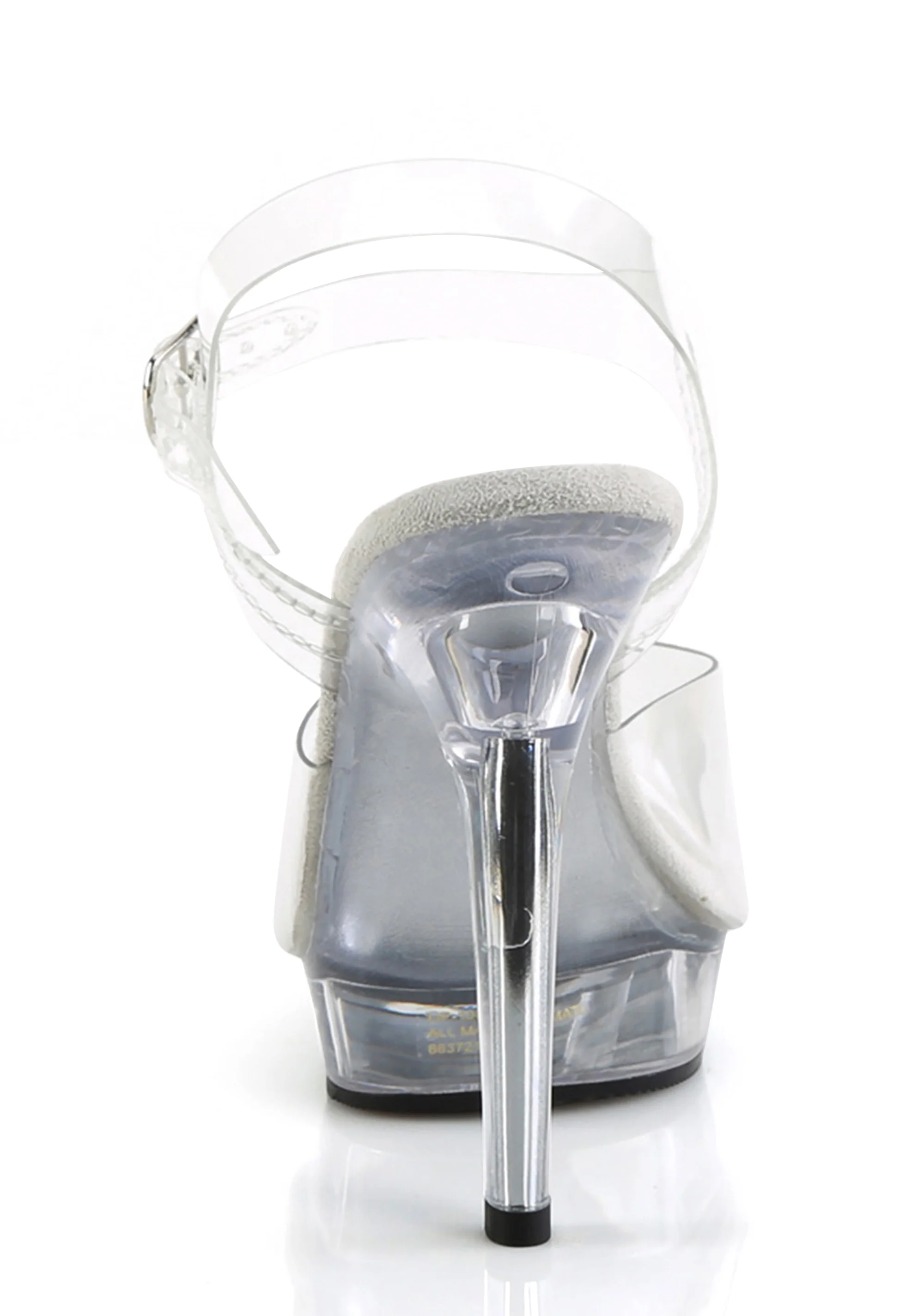 Lip-108 Platform Ankle Strap Sandals-Clear - Image 4