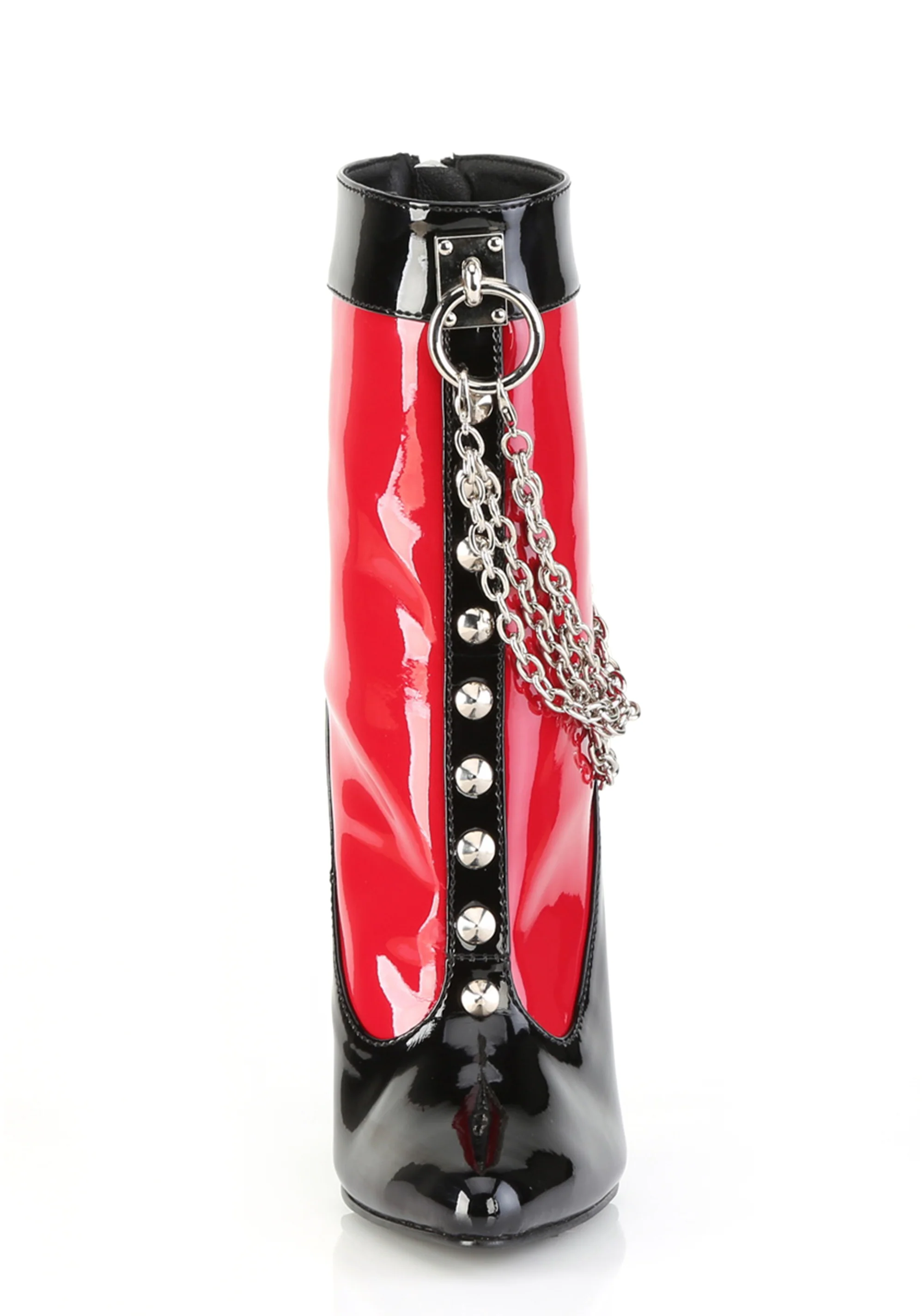 Domina-1033 Ankle Boot-Blk-Red - Image 3