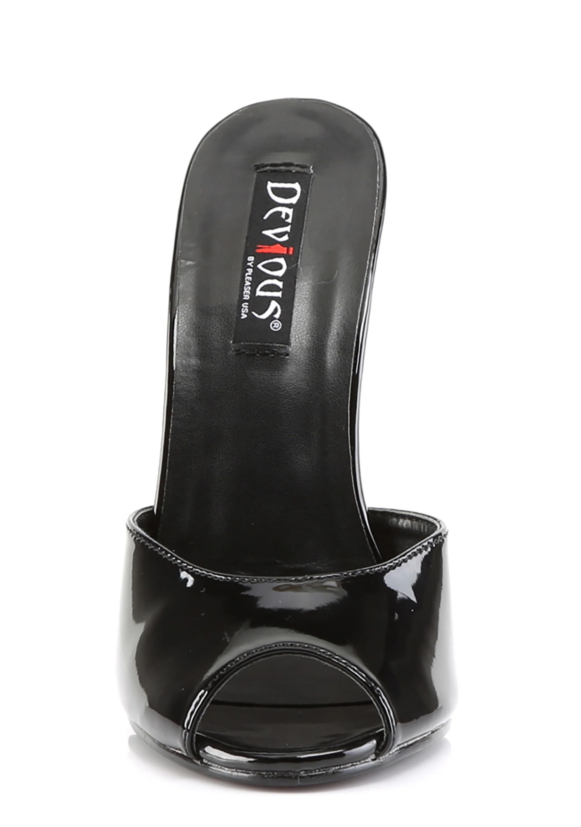 Domina-101 Peep Toe Sandals-Black - Image 3