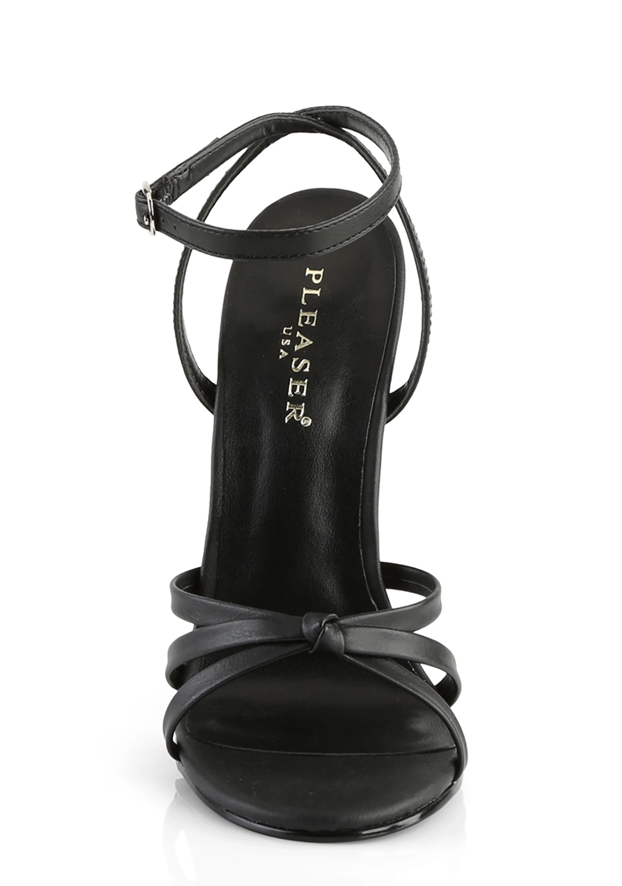 Domina-108 Strappy Ankle Wrap Sandals-Black - Image 3