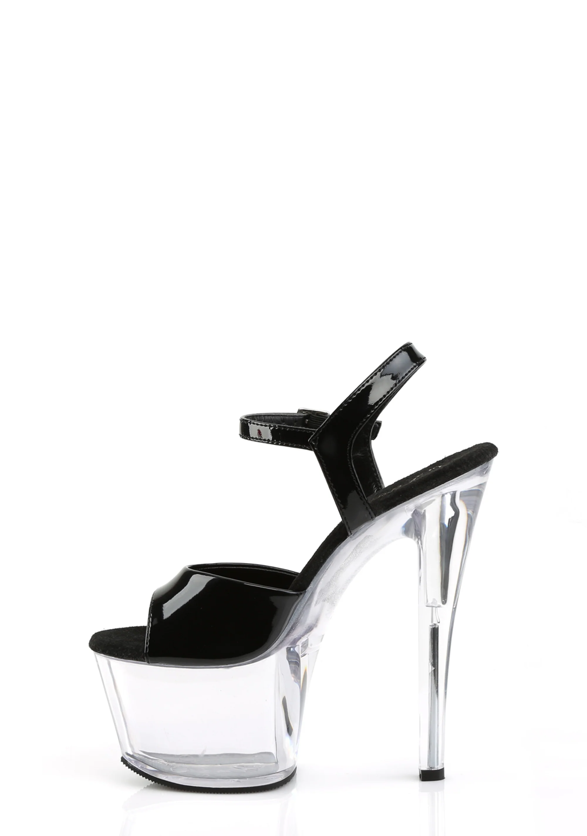 Sky-309 Platform Ankle Strap Sandals-Clear - Image 2