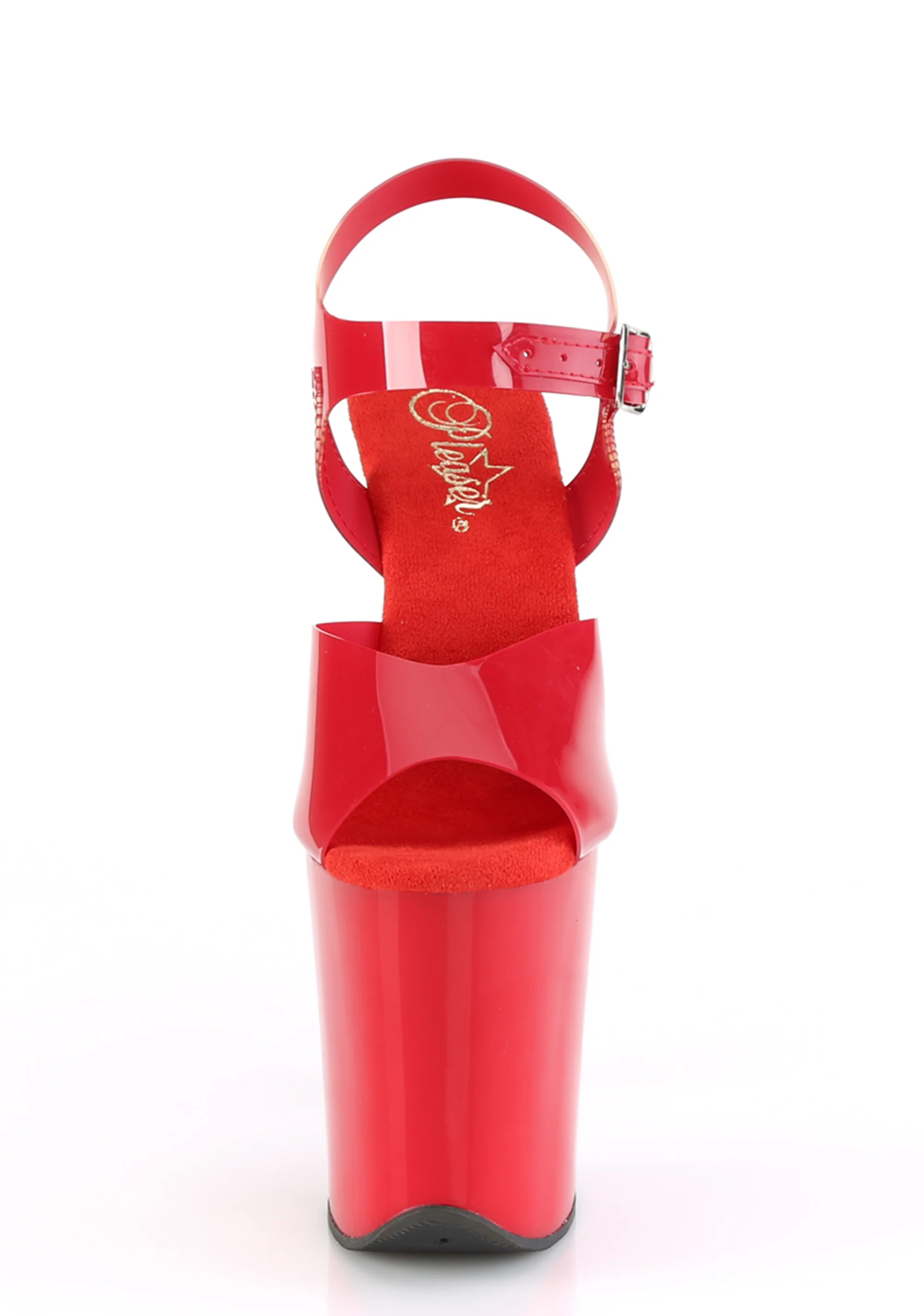 Flamingo-808 Platform Ankle Straps Sandals-Red - Image 3