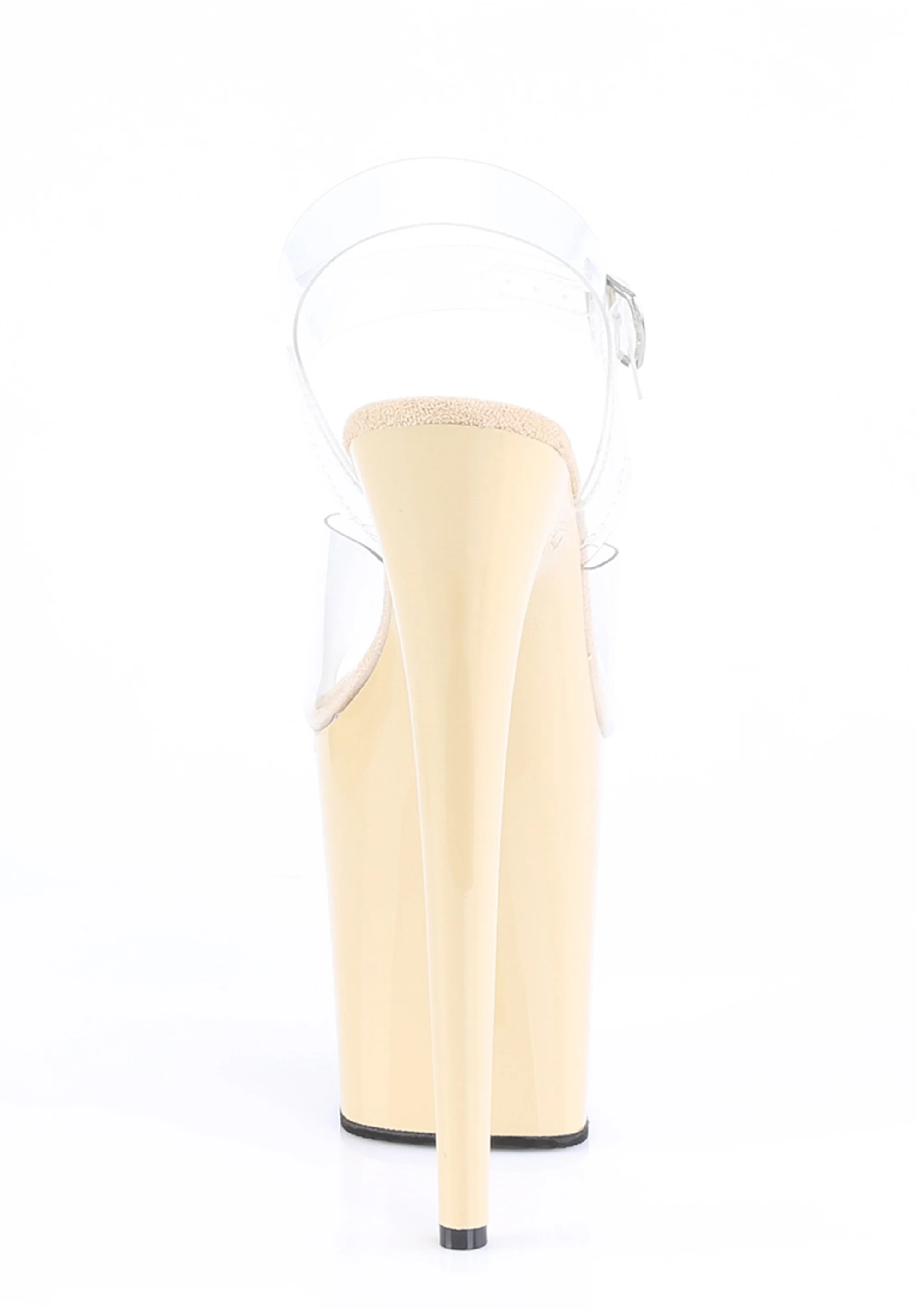 Flamingo-808 Platform Ankle Strap Sandals-Cream - Image 2