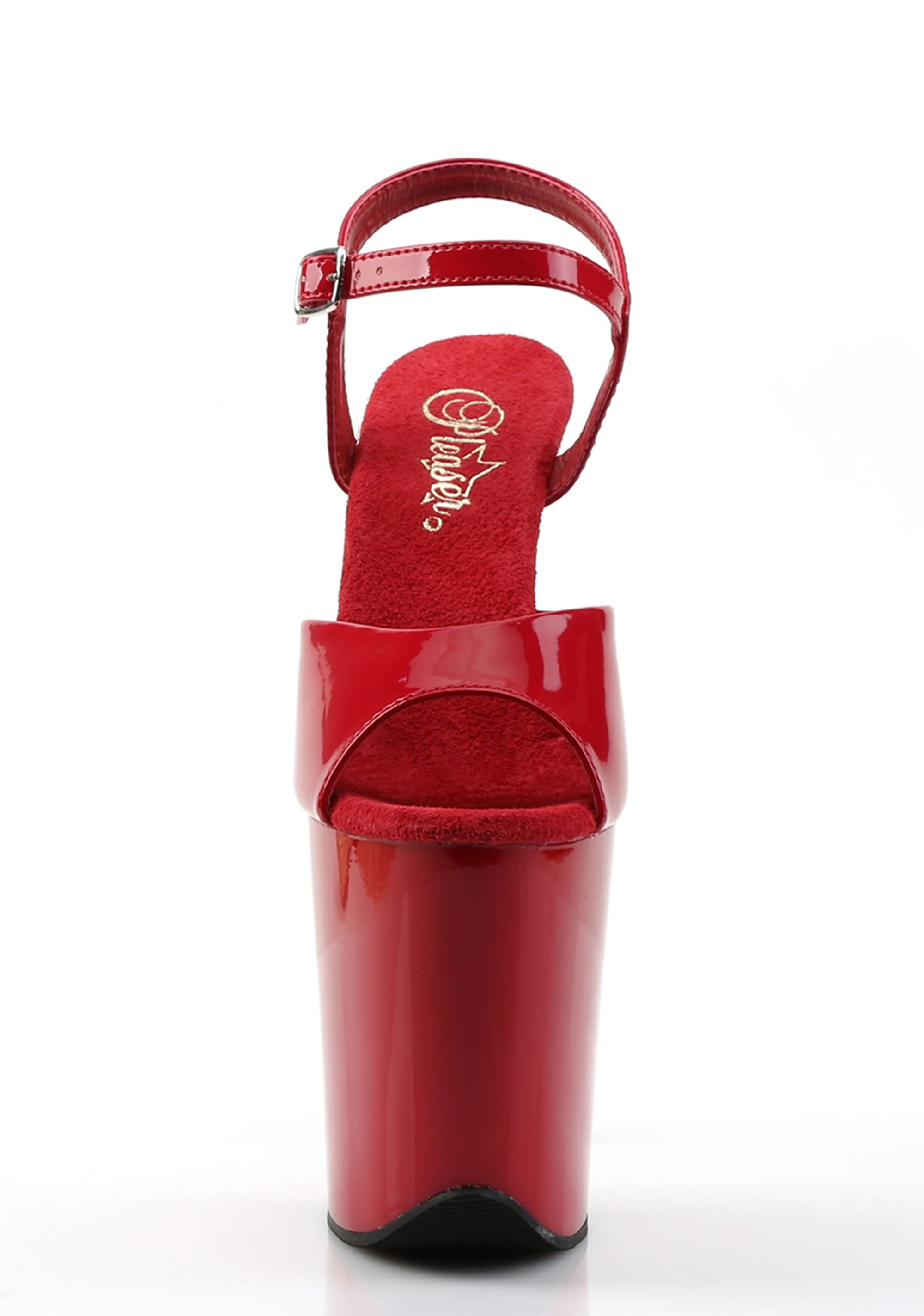 Flamingo-809 Platform Ankle Strap Sandals-Red - Image 3