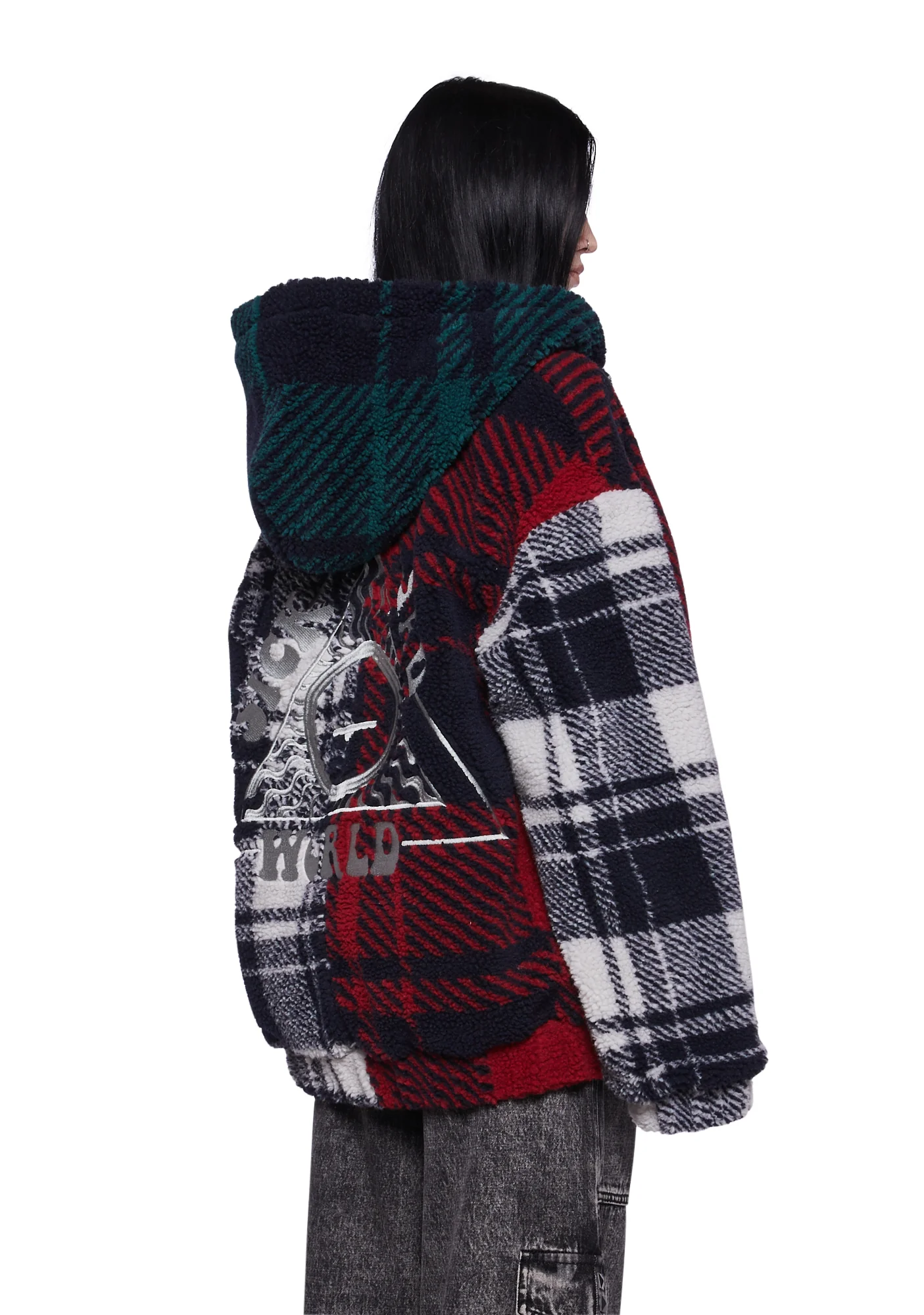 90s Cynic Hooded Sherpa Jacket - Image 4