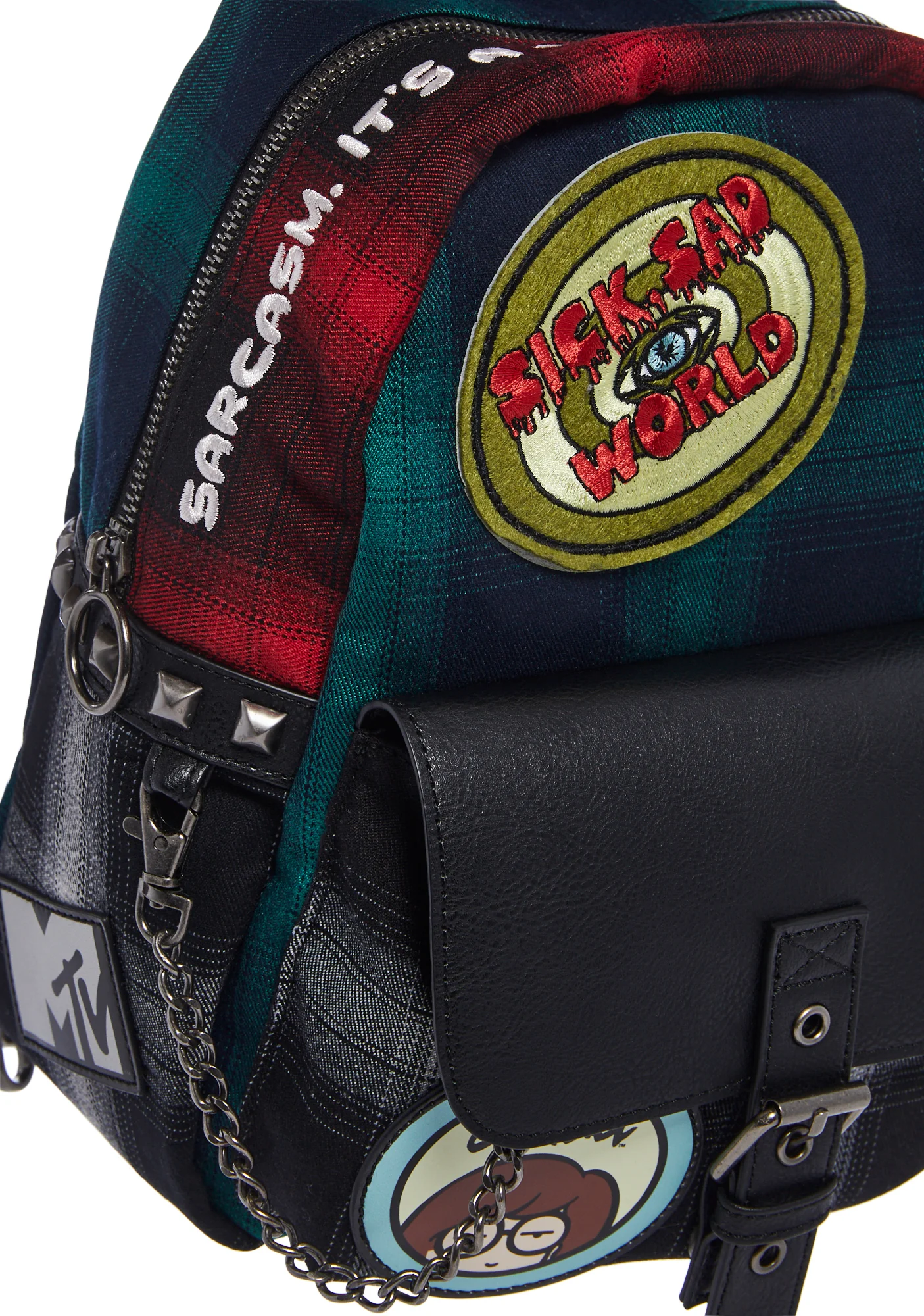 90s Cynic Plaid Backpack - Image 2