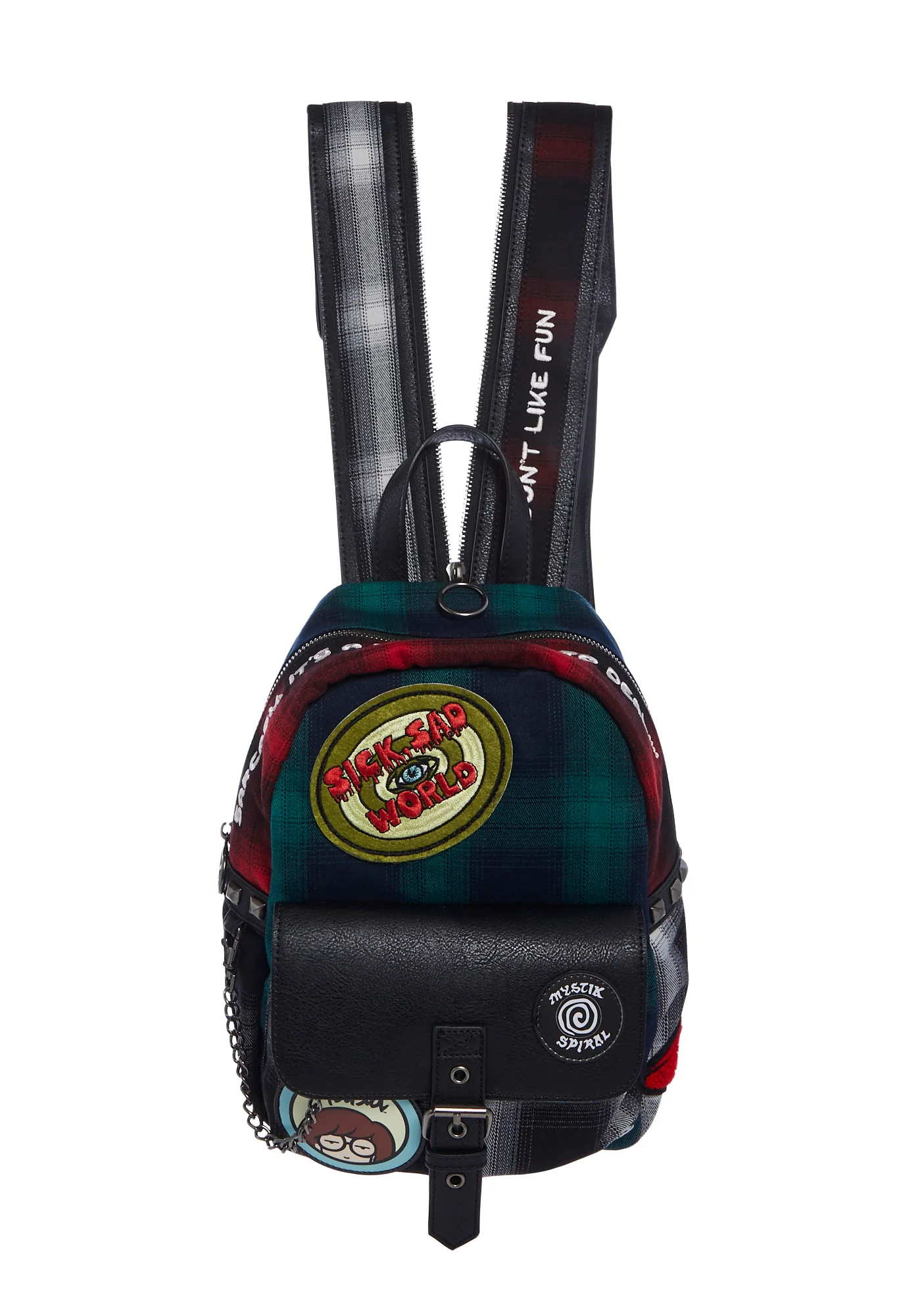 90s Cynic Plaid Backpack - Image 5