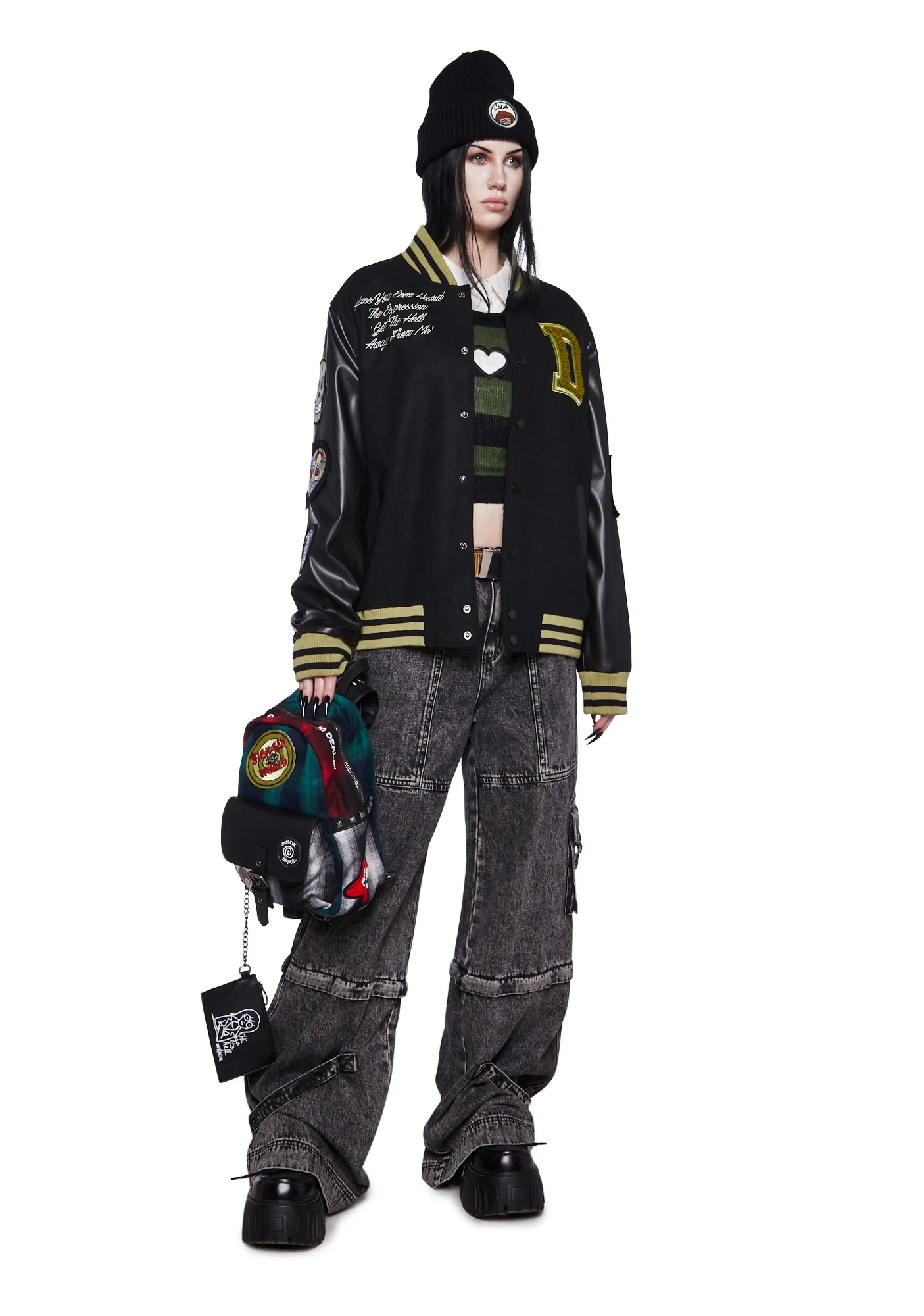 90s Cynic Plaid Backpack - Image 8