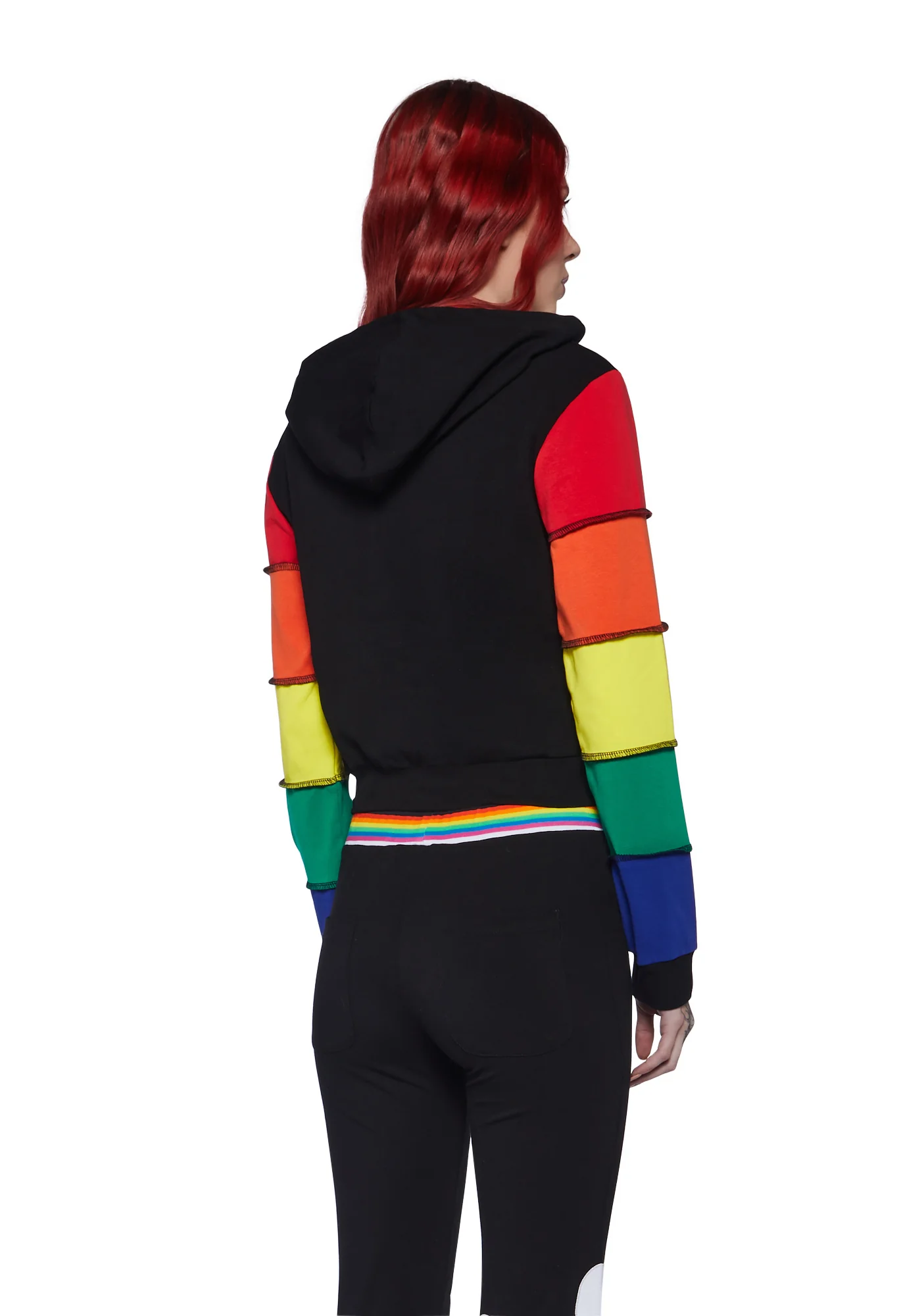 90s Mode Zip-Up Thermal Hoodie - Image 4