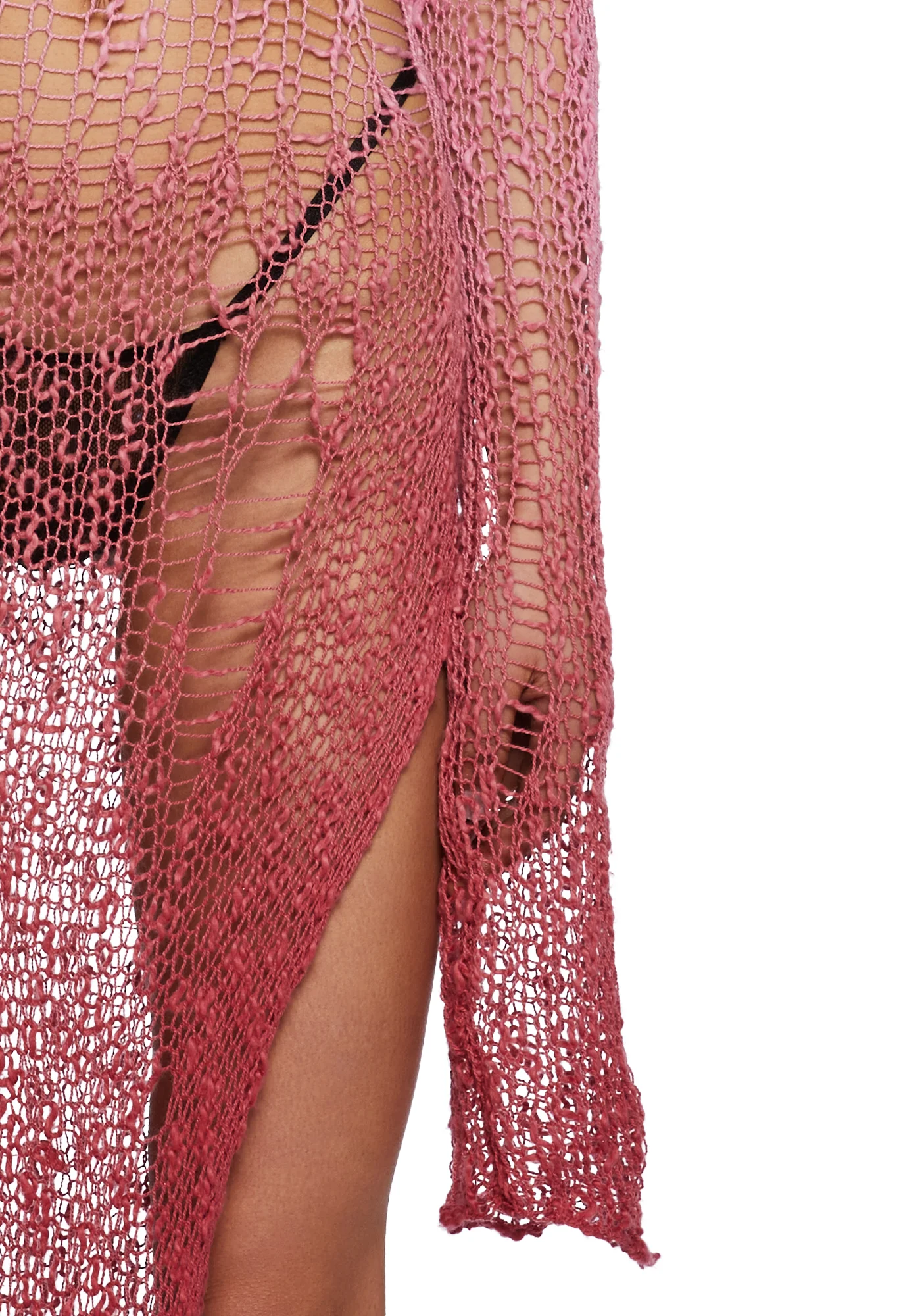 A Lifetime With You Longline Sweater-Red - Image 2