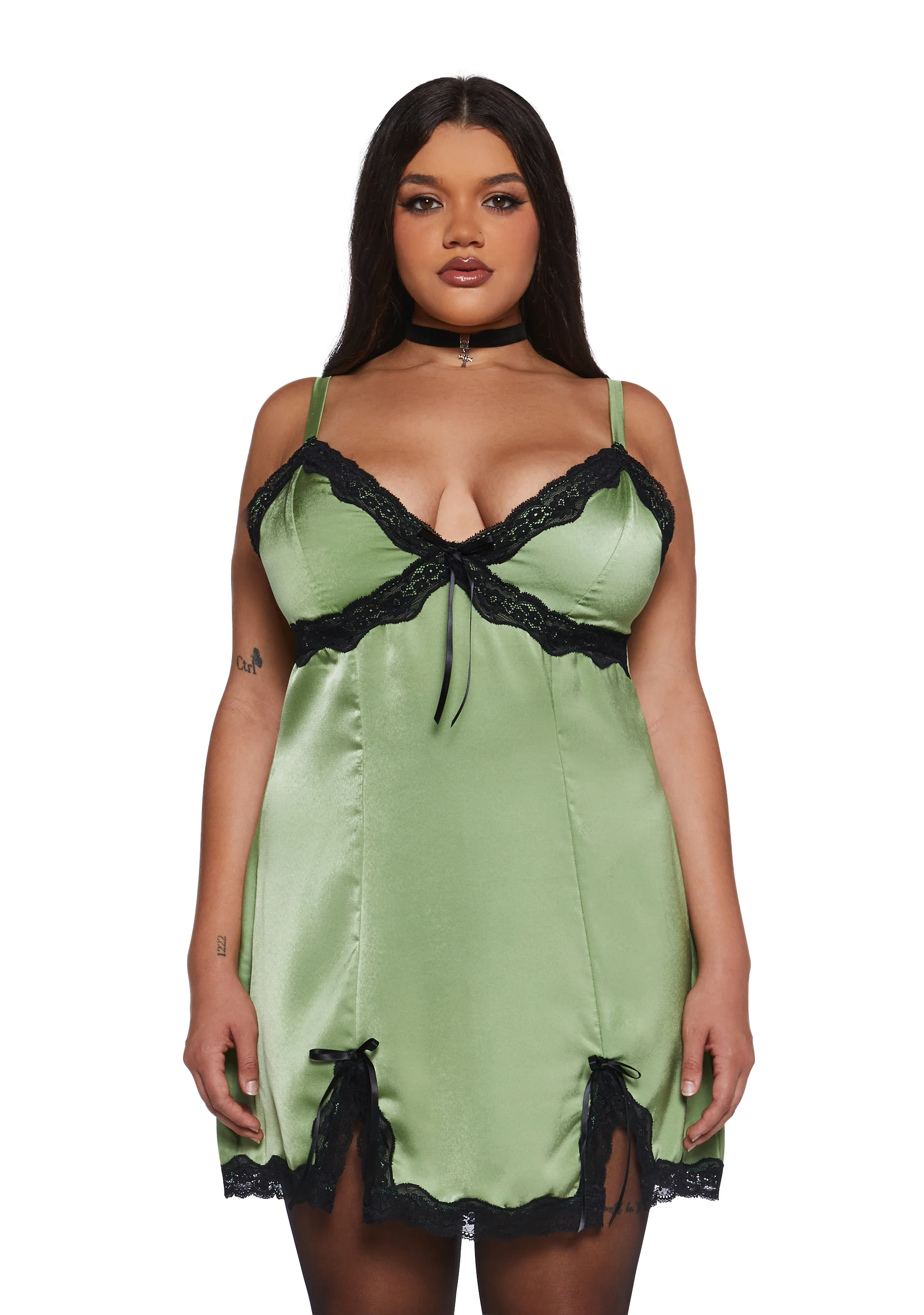 A Sorta Fairytale Slip Dress - Green - Image 2