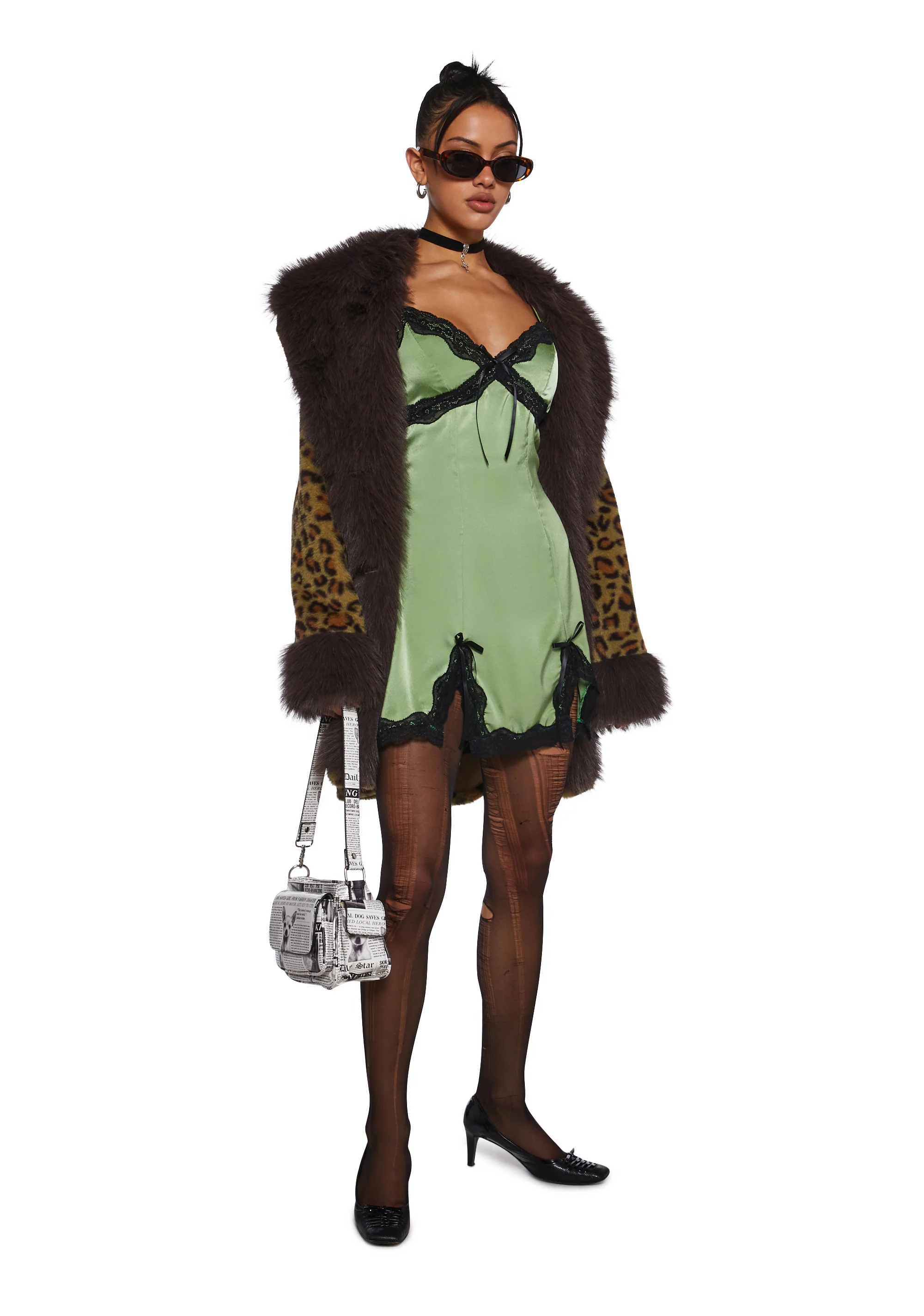 A Sorta Fairytale Slip Dress - Green - Image 3