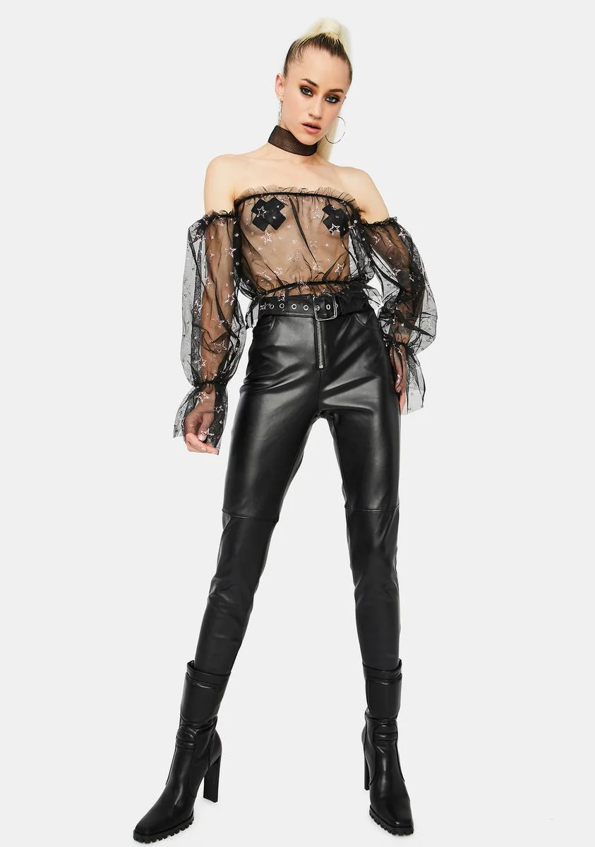 About Last Night Off The Shoulder Crop Top - Image 3