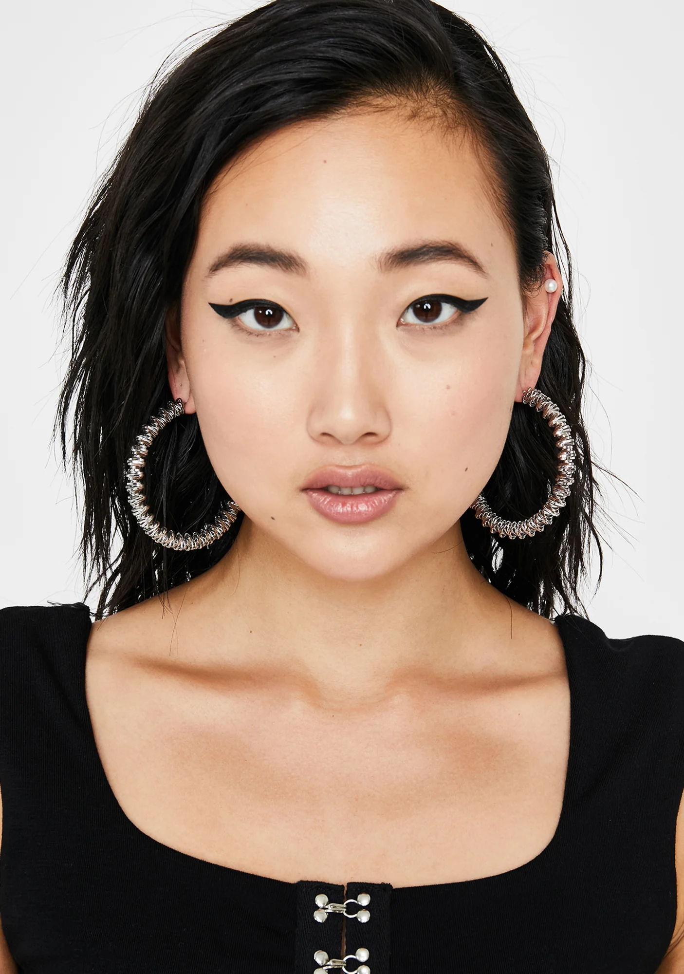 Absolute Boss Hoop Earrings - Image 2