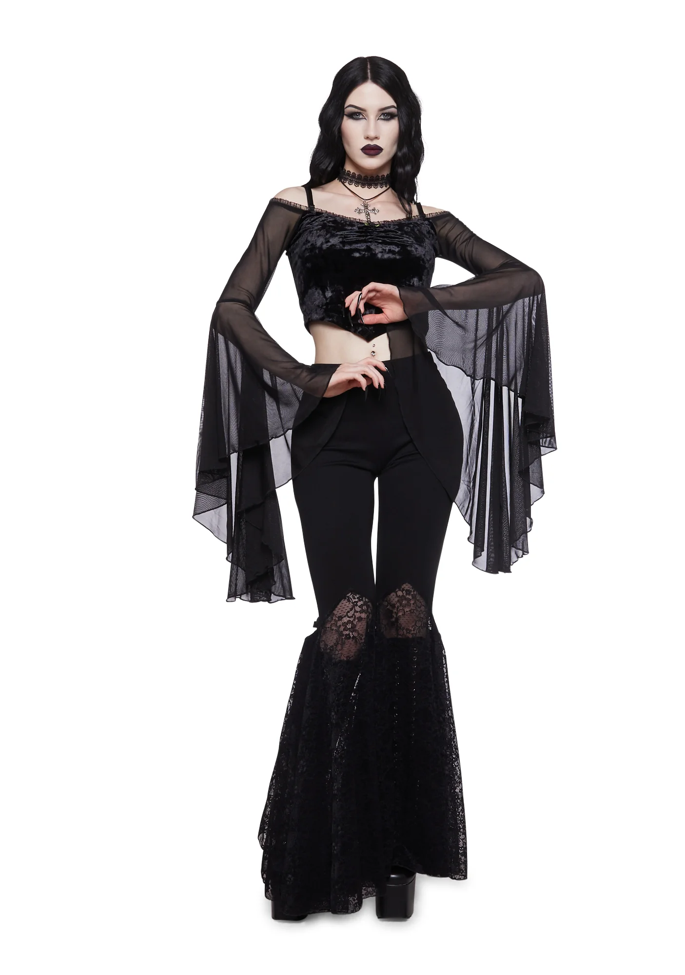 Absolute Future Long Sleeve Crop Top - Image 5