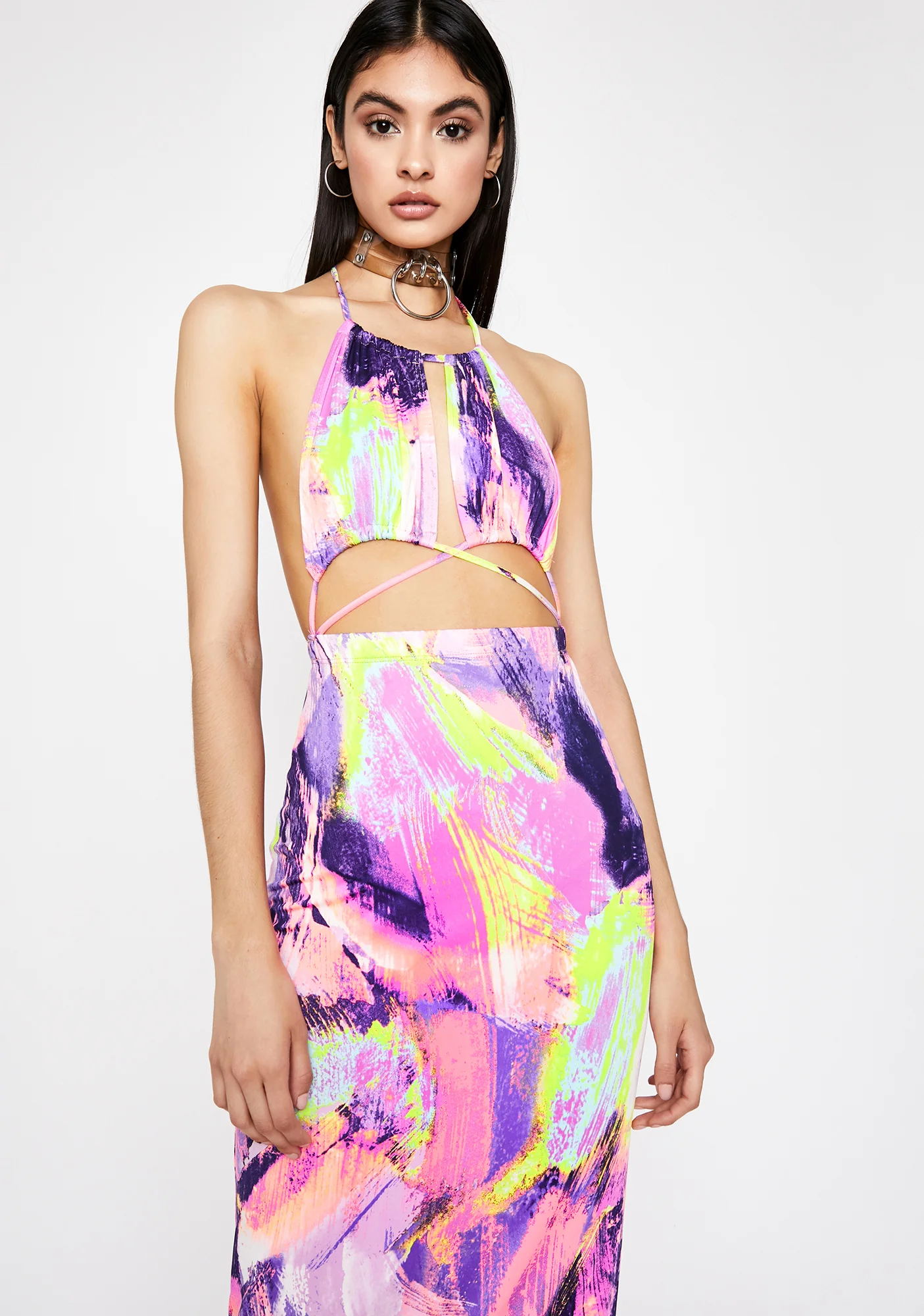 Abstract Thot Maxi Dress - Image 2