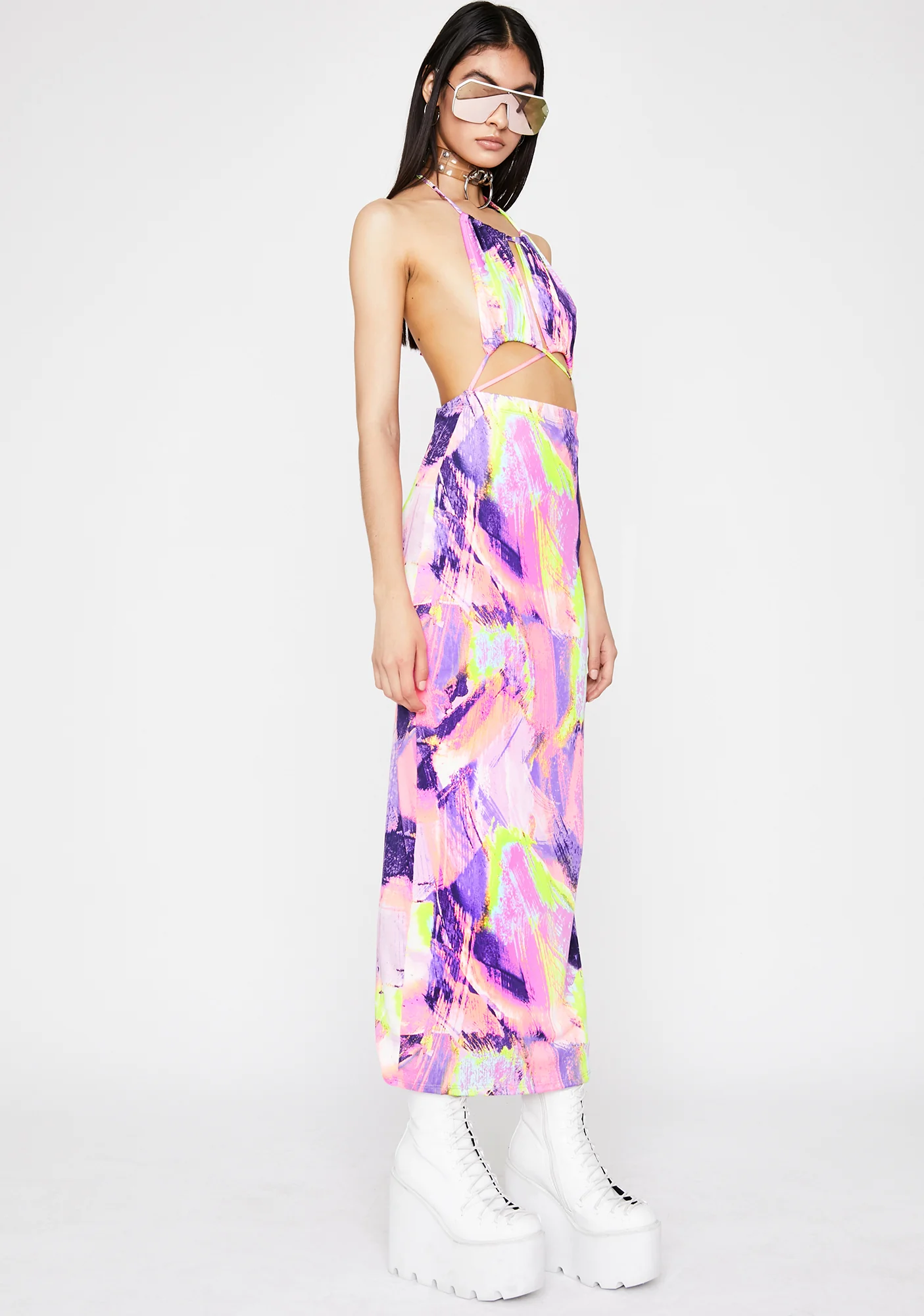 Abstract Thot Maxi Dress - Image 3