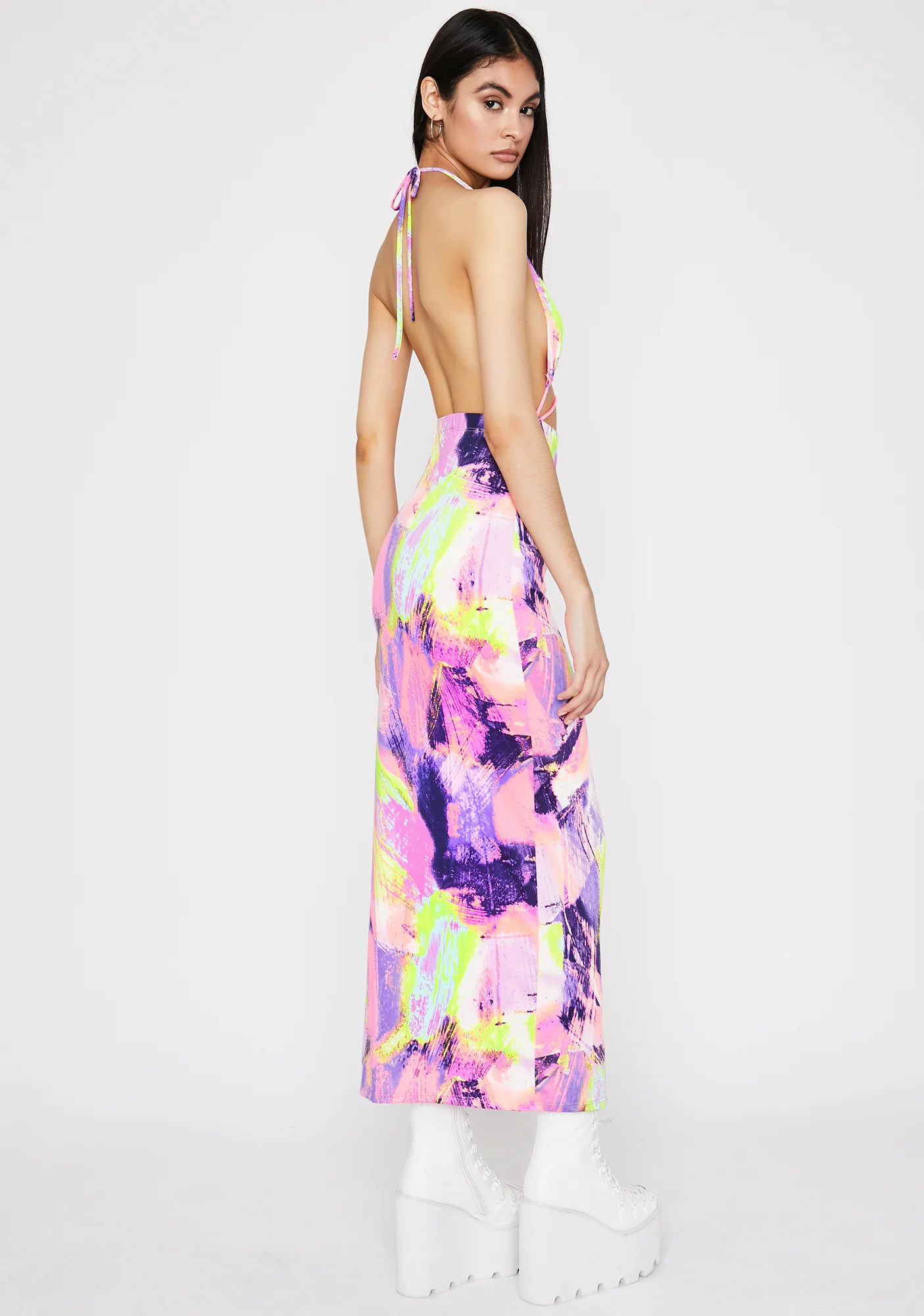 Abstract Thot Maxi Dress - Image 4