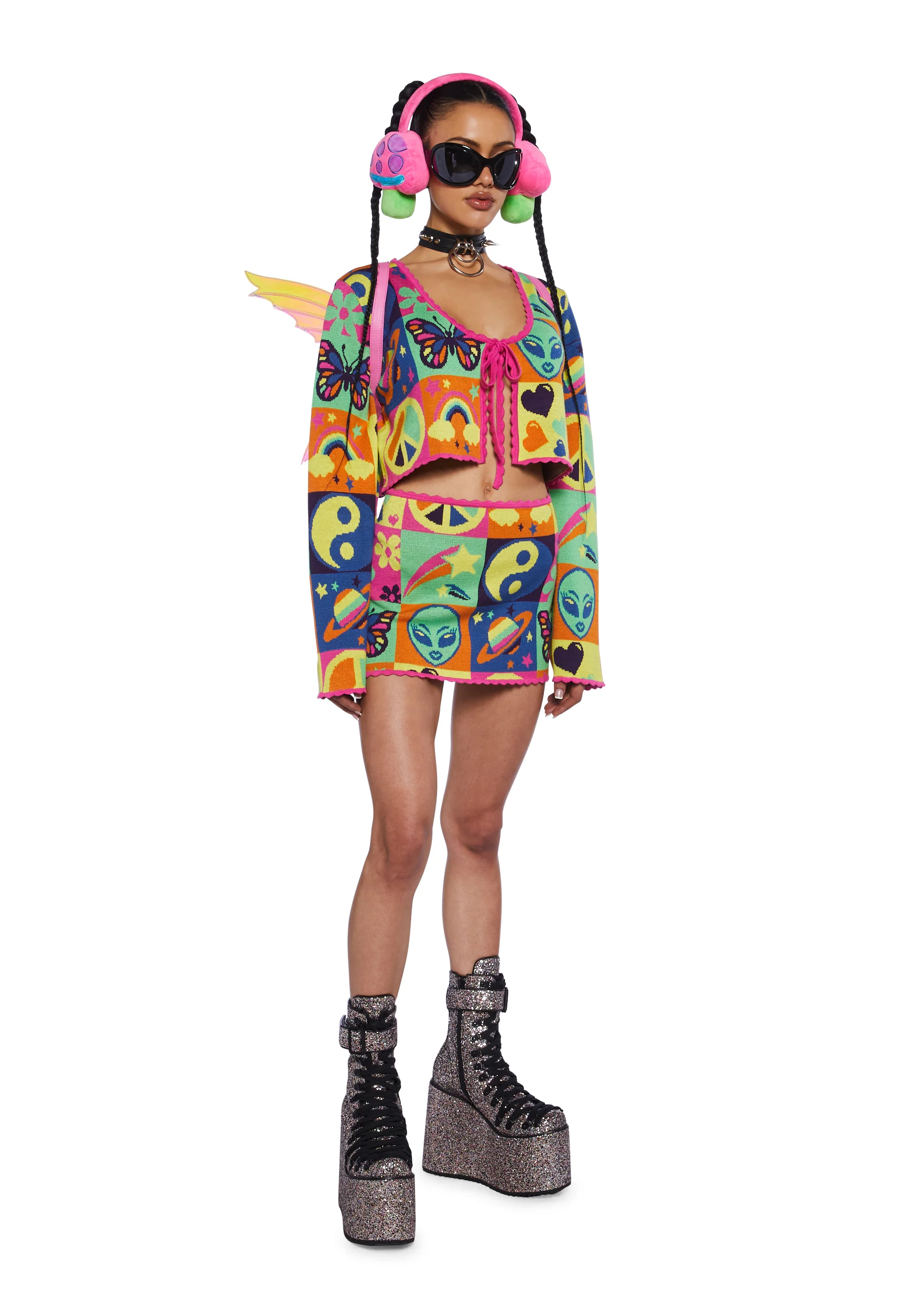 Acid Trippin Knit Cardigan - Image 2