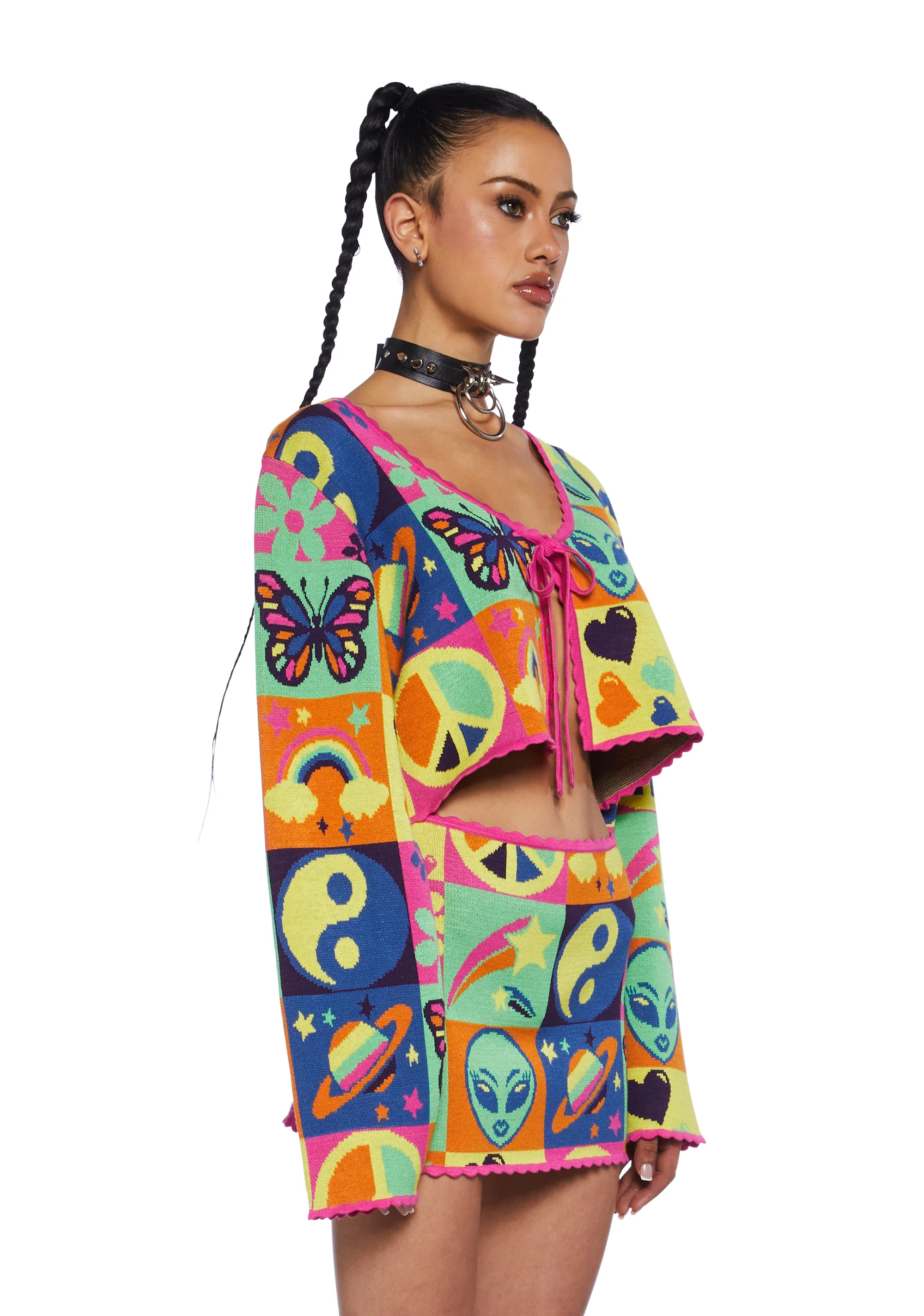 Acid Trippin Knit Cardigan - Image 3