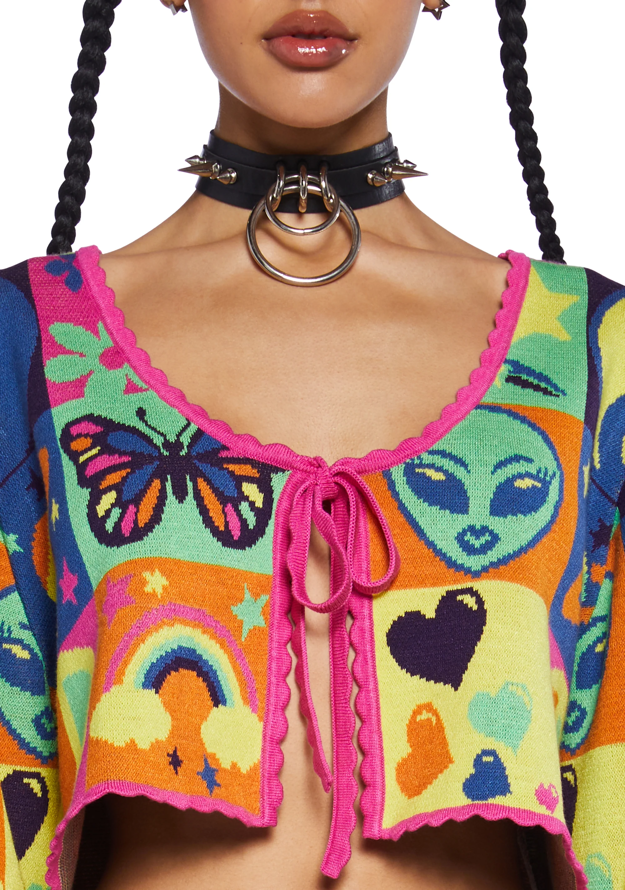 Acid Trippin Knit Cardigan - Image 5