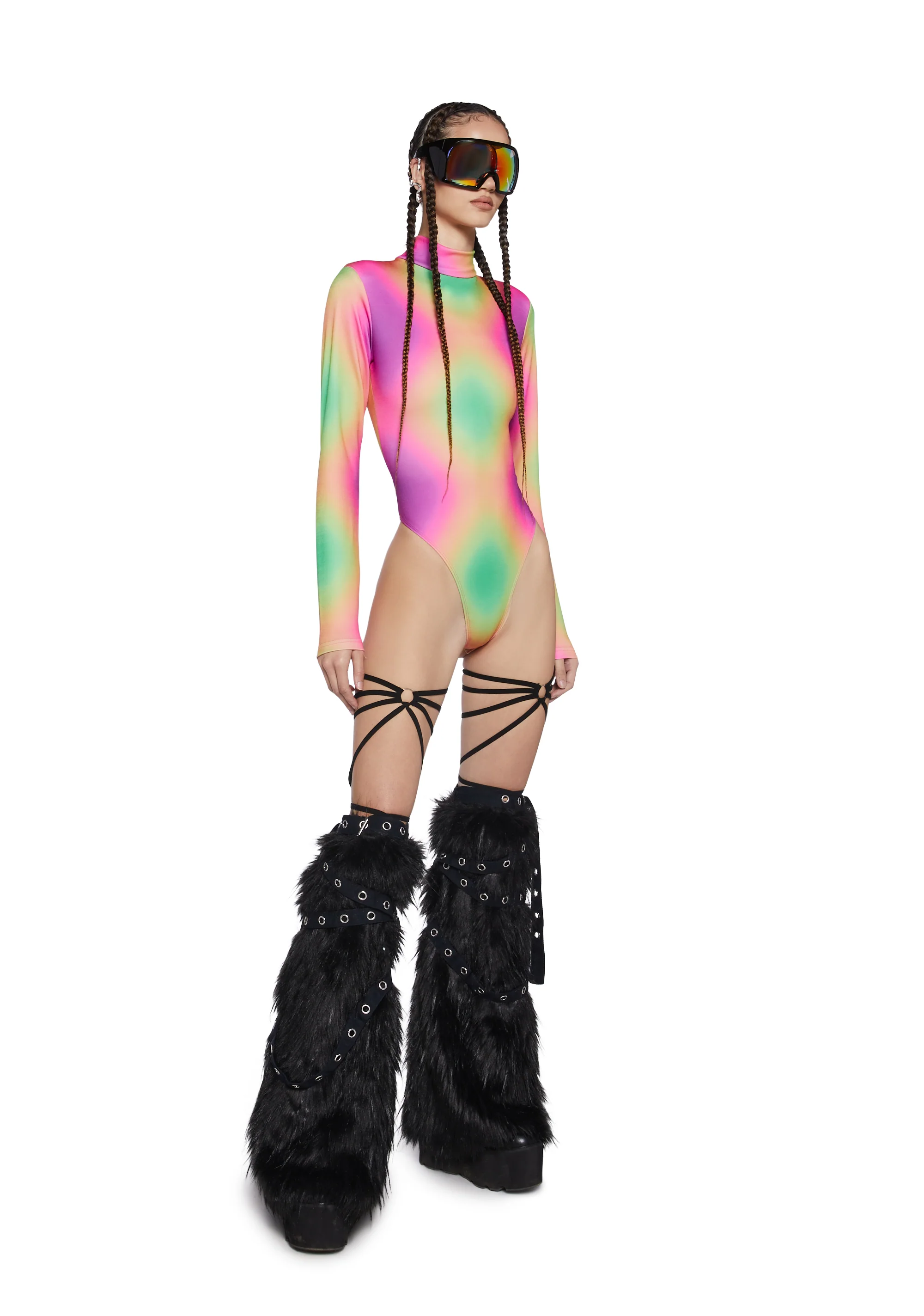Acid Tripping Long Sleeve Bodysuit - Image 3