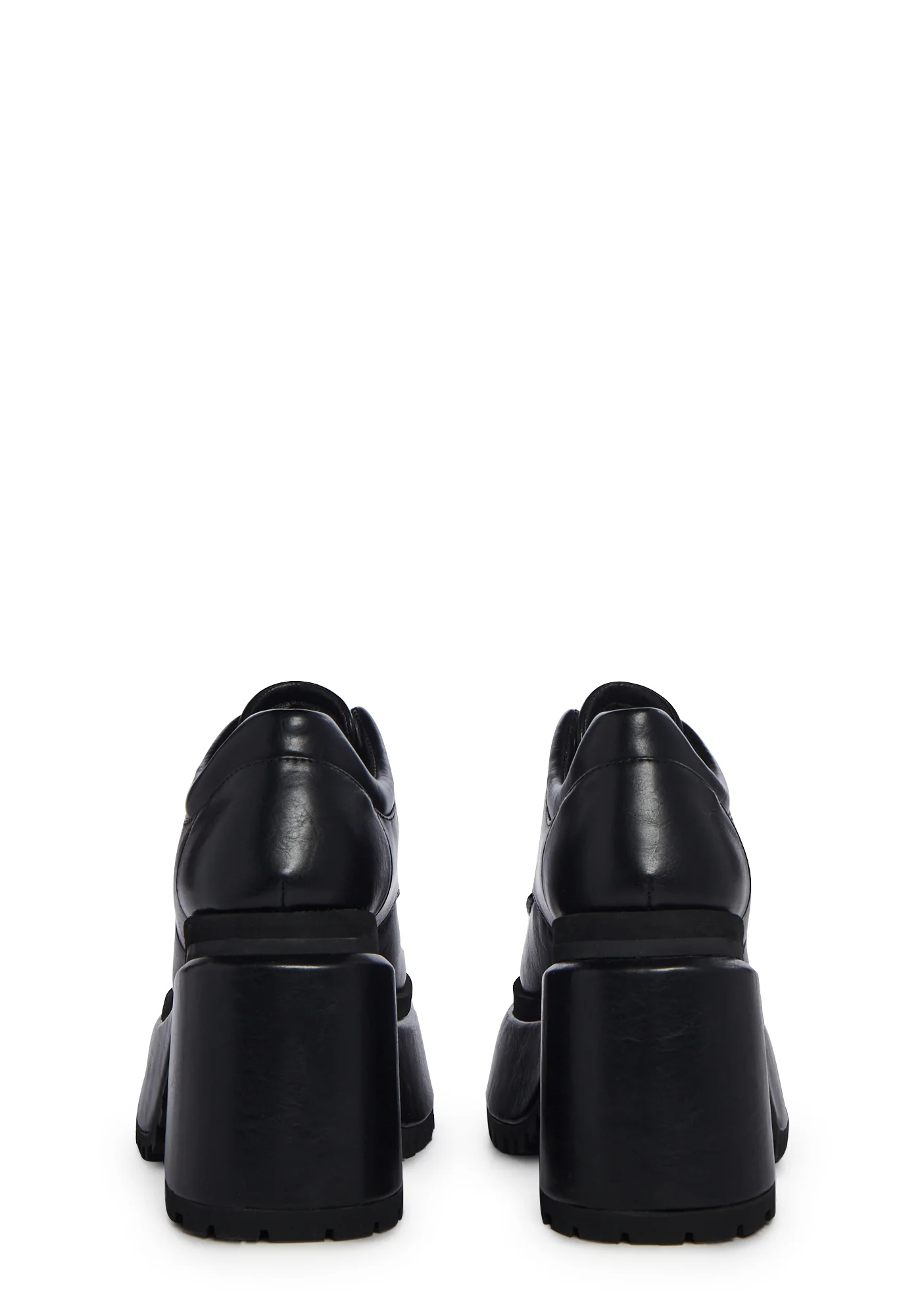 Acting Up Platform Oxfords - Black - Image 4