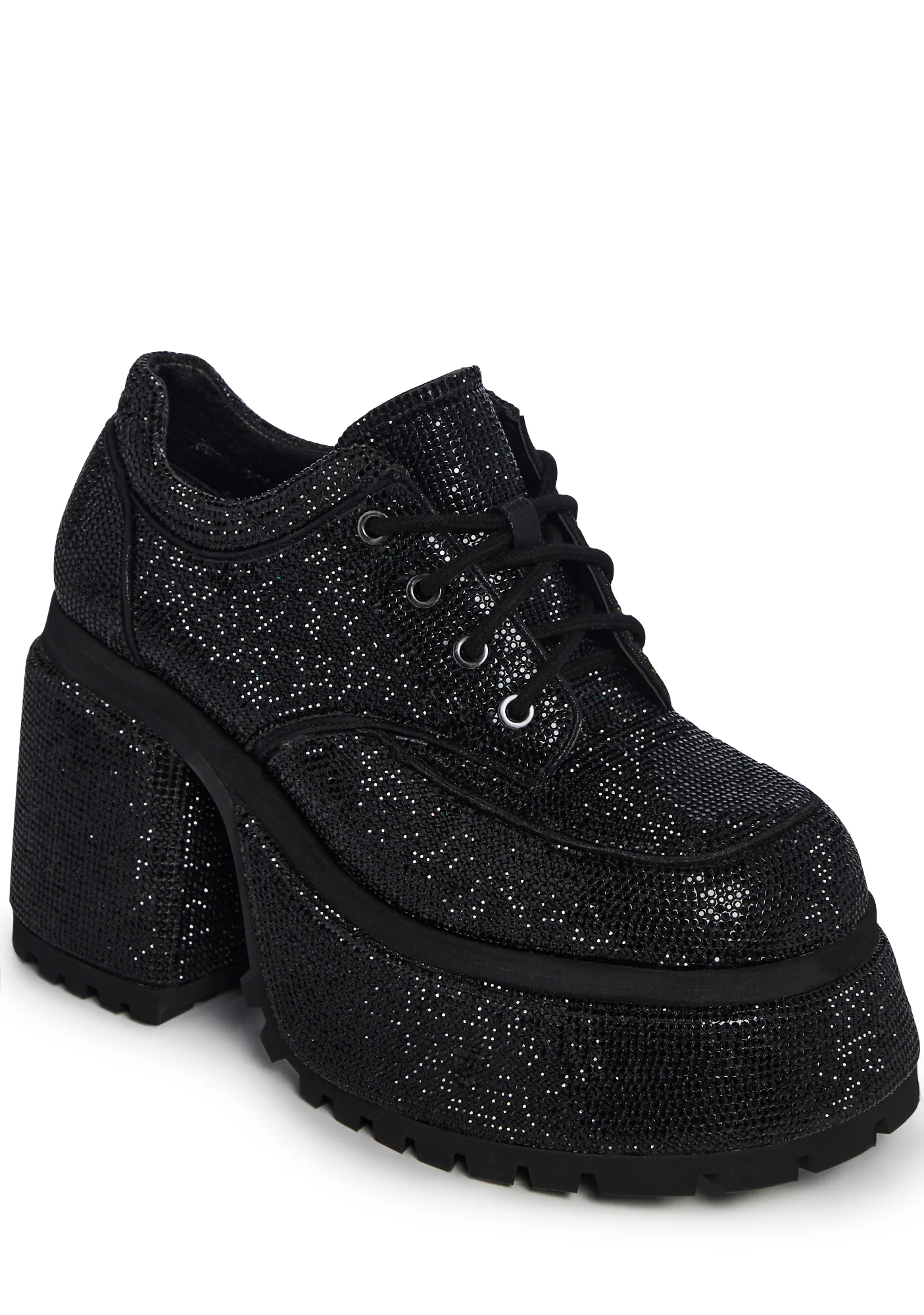 Acting Up Platform Oxfords - Rhinestone - Image 2